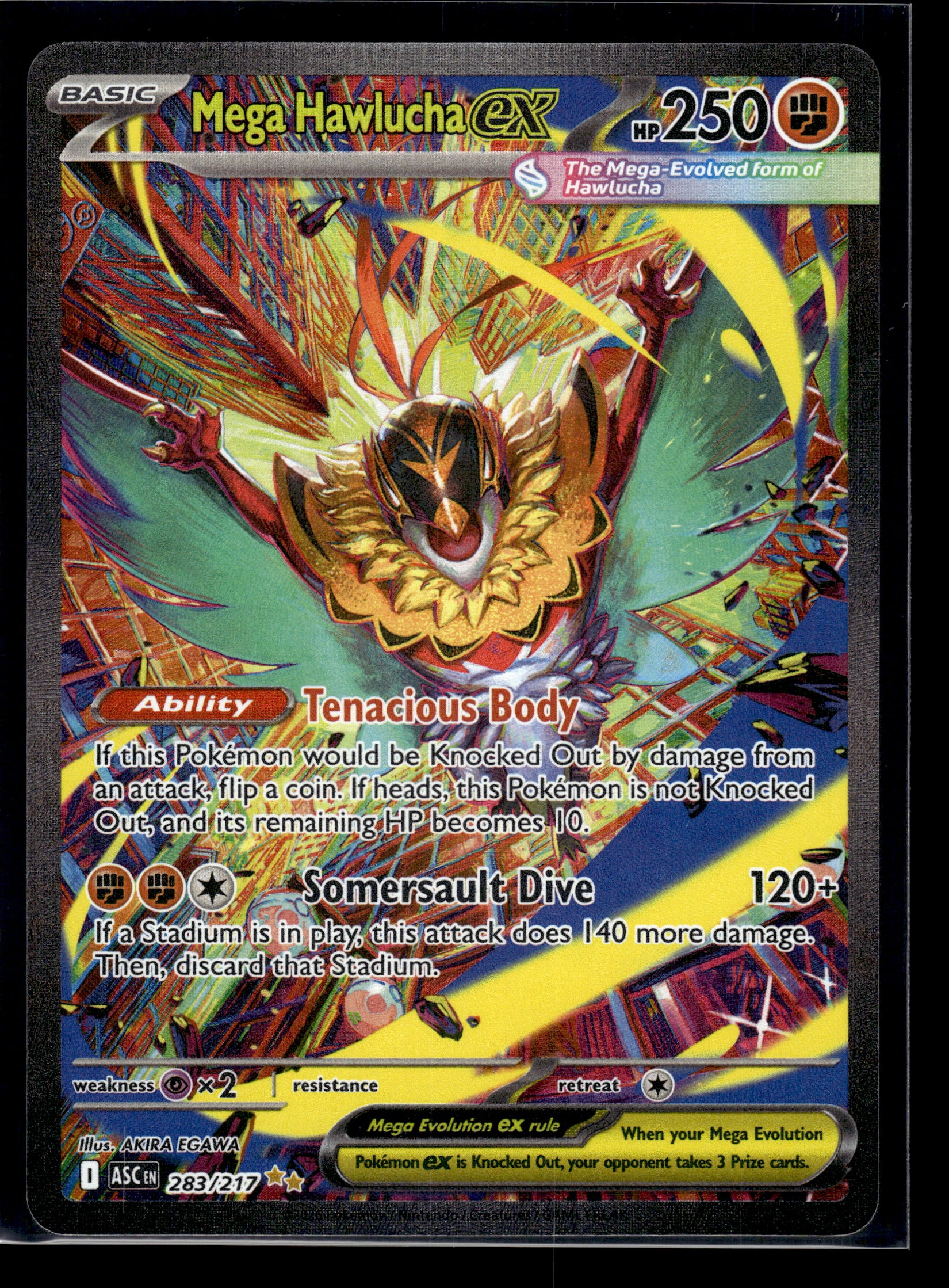 Mega Hawlucha ex #283/217 Ascended Heroes NM