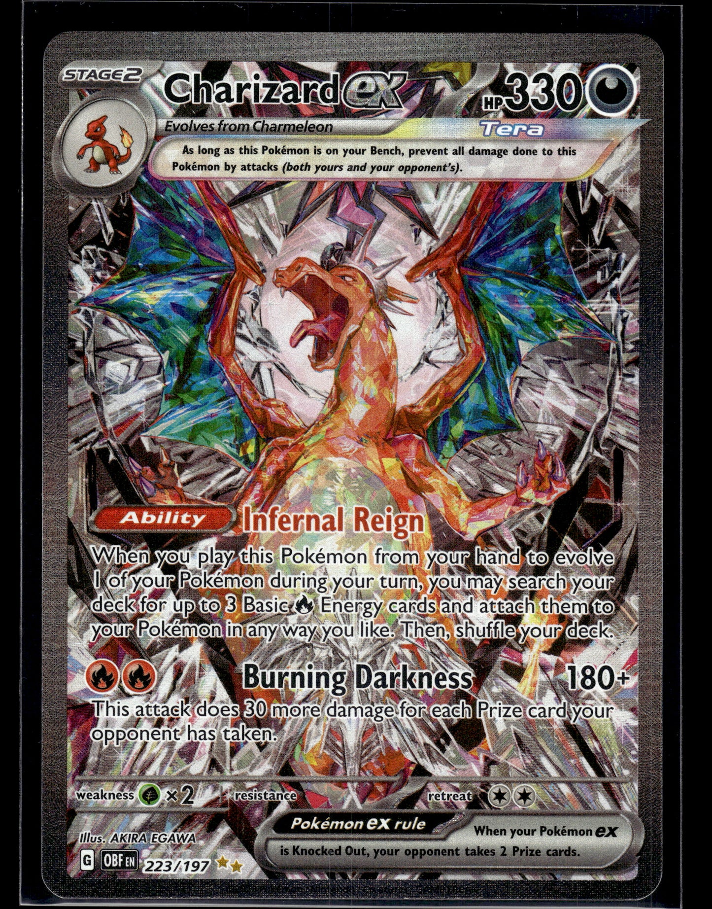 Charizard ex #223/197 Obsidian Flames VLP