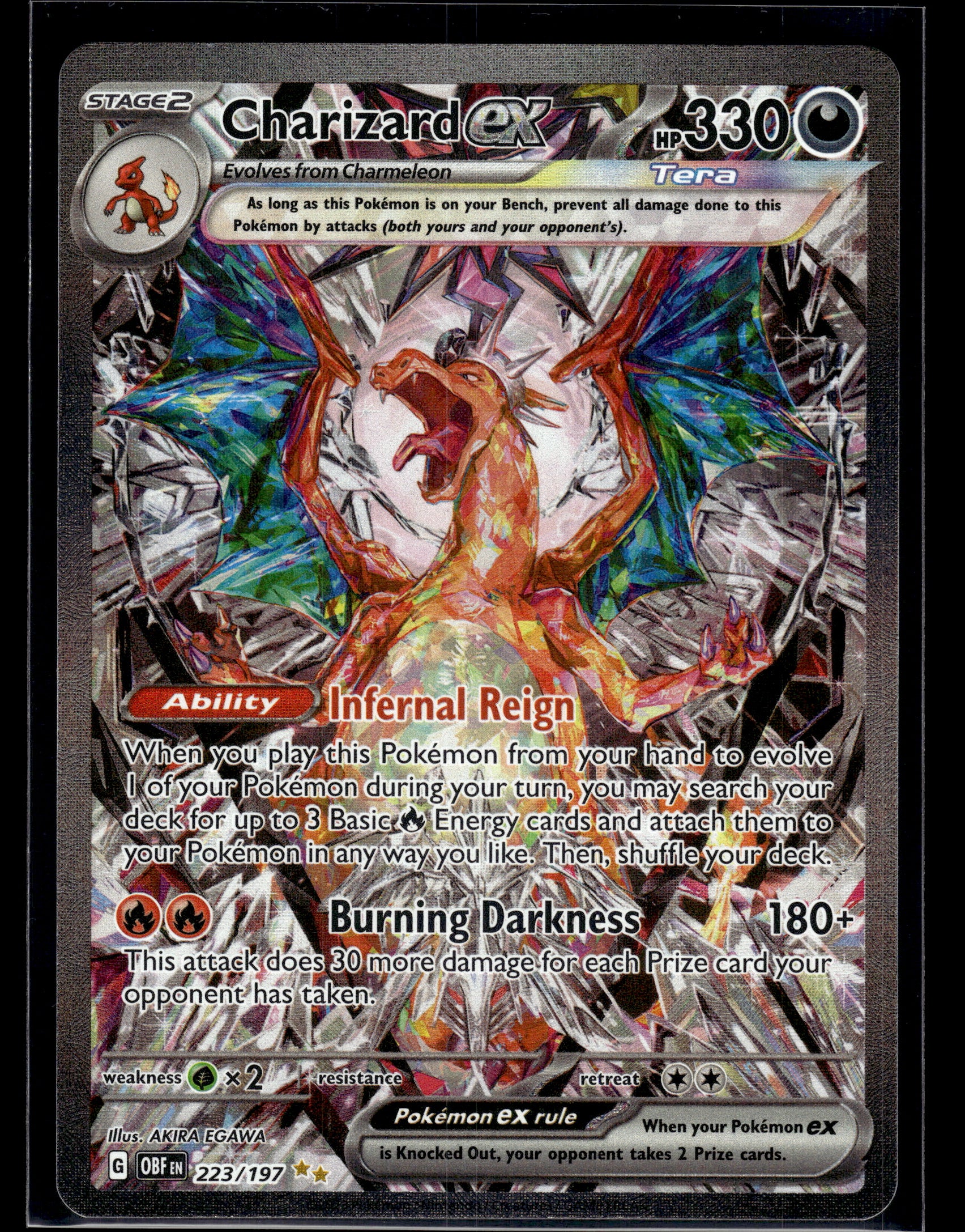Charizard ex #223/197 Obsidian Flames VLP