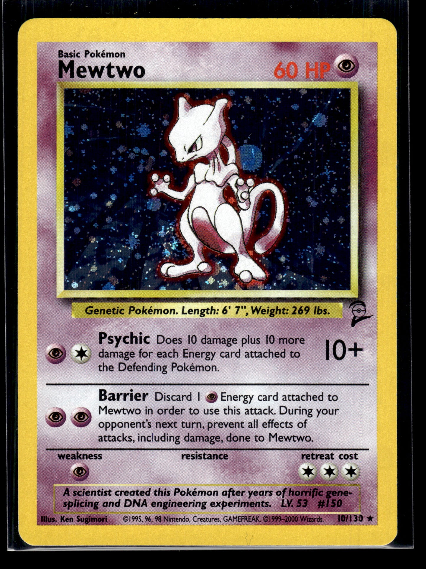 Mewtwo #010/130 Base Set 2 LP