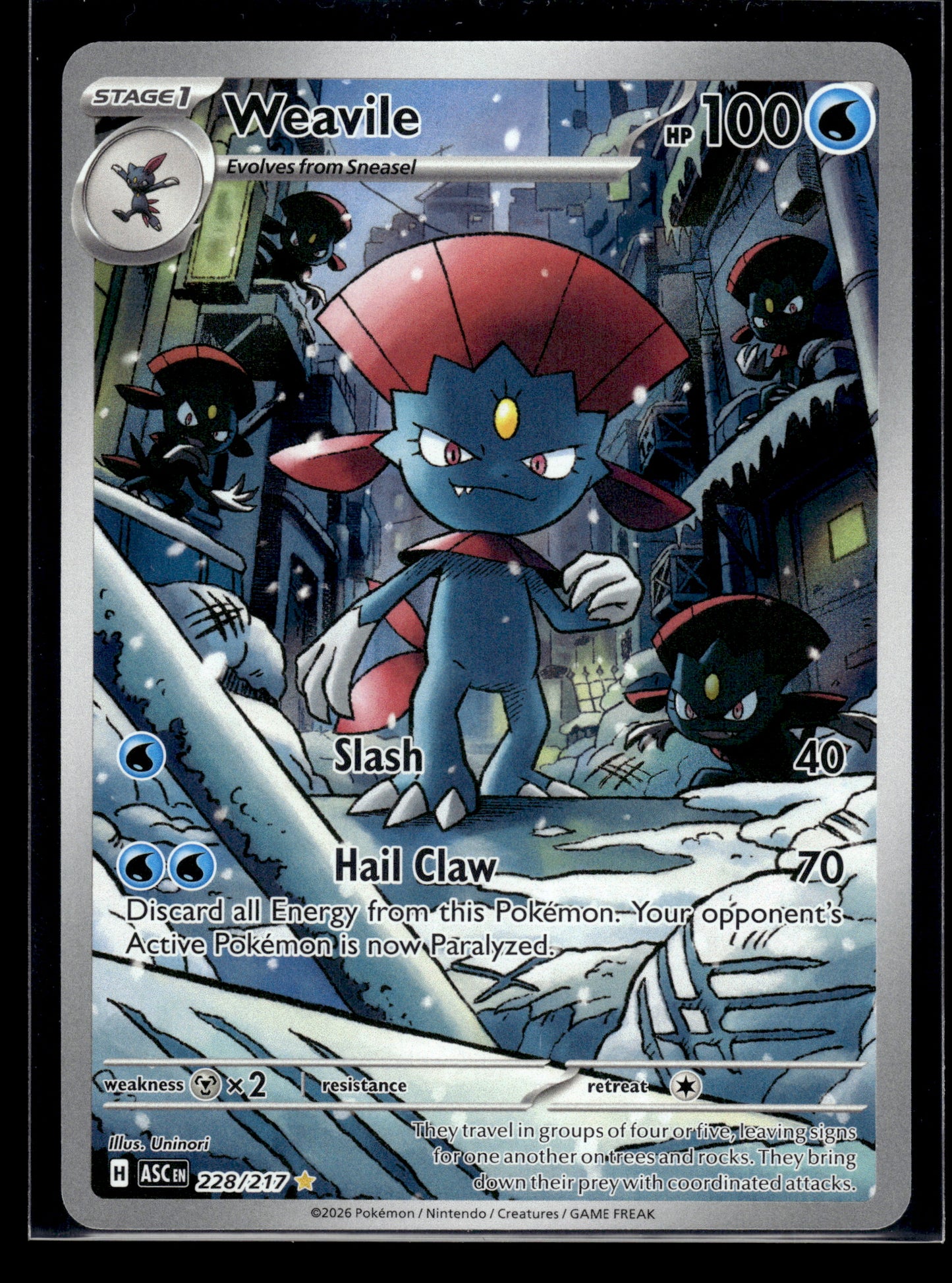 Weavile #228/217 Ascended Heroes VLP