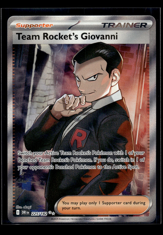 Team Rocket's Giovanni #225/182 Destined Rivals VLP
