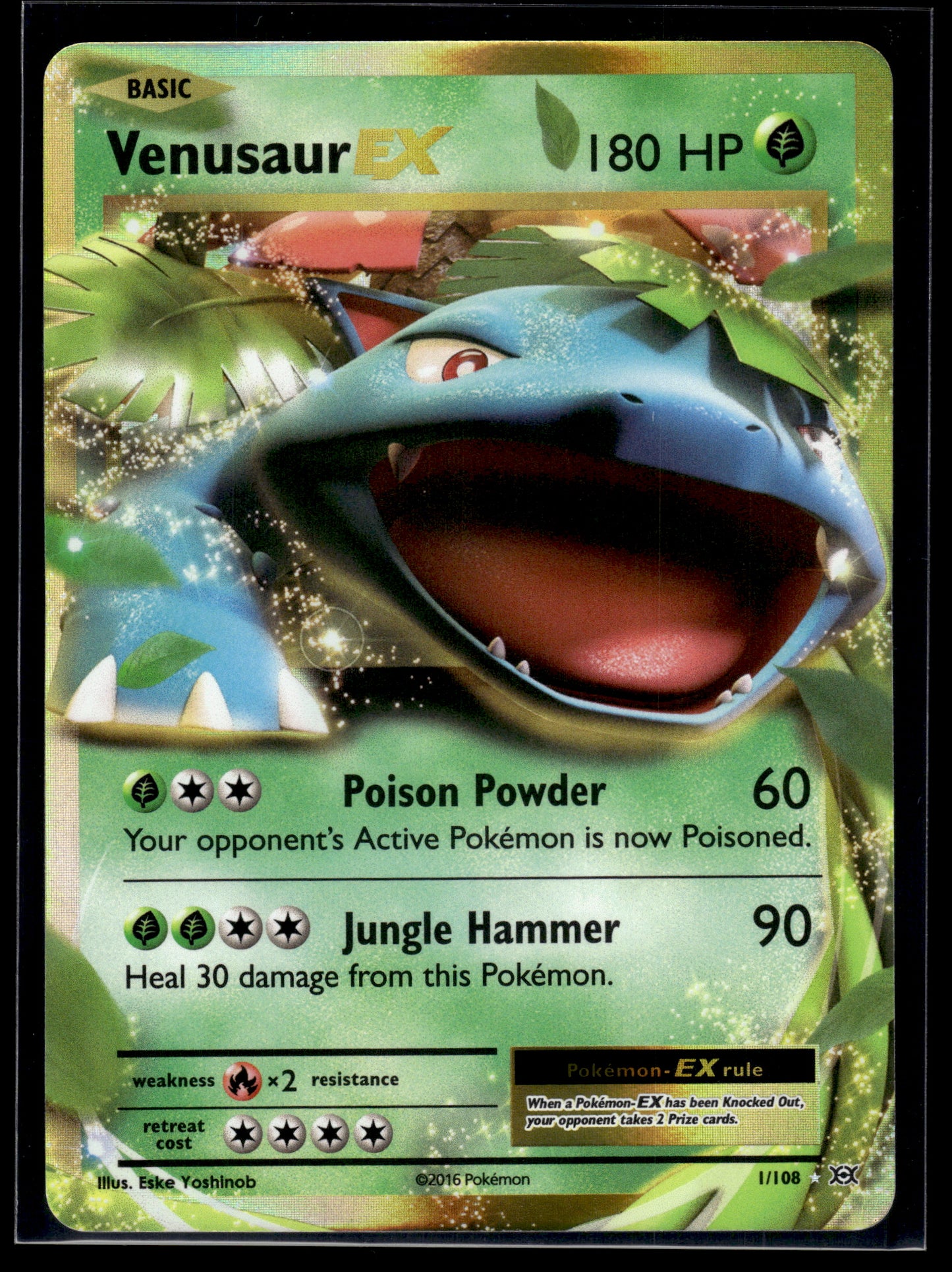Venusaur EX #1/146 XY Base Set NM