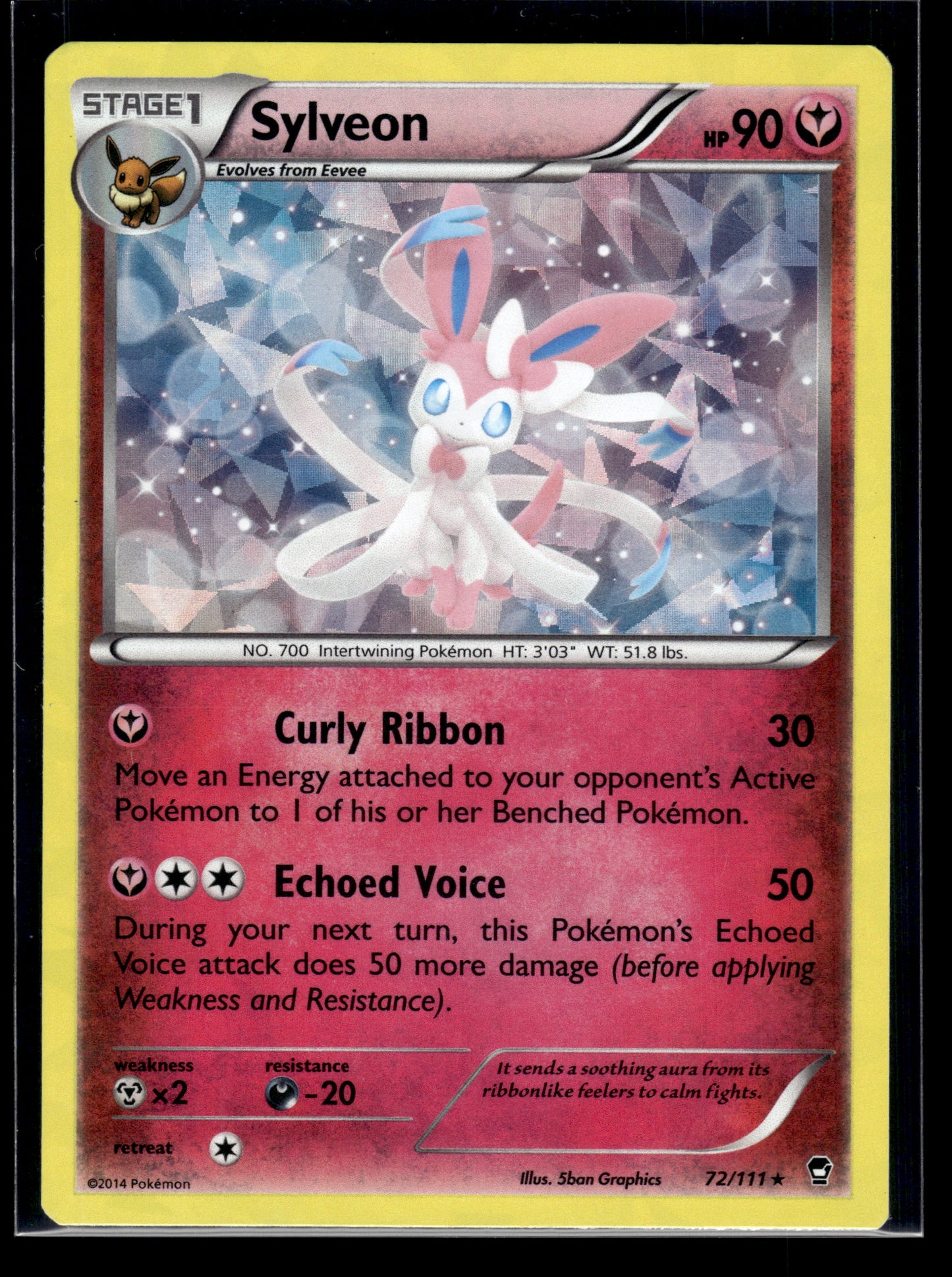 Sylveon #72/111 Cracked Ice Deck Exclusive XY - Furious Fists LP