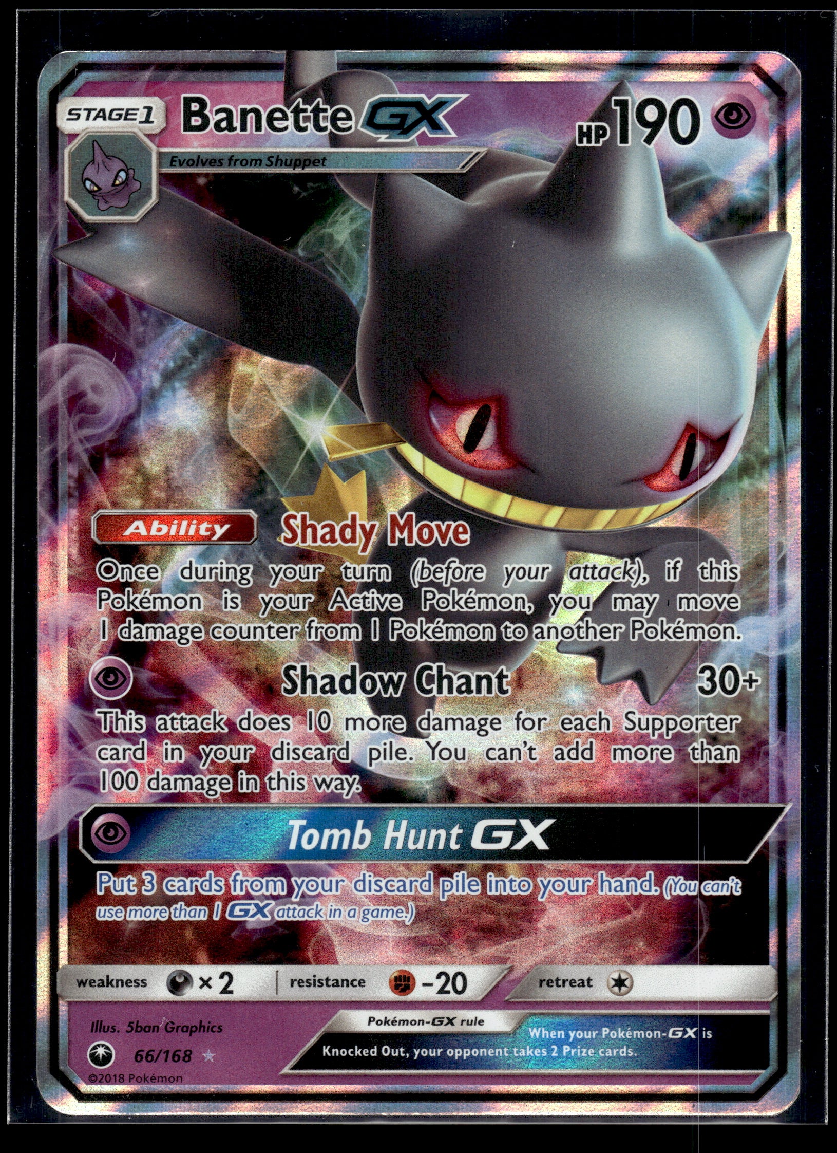 Banette GX #66/168 SM - Celestial Storm LP