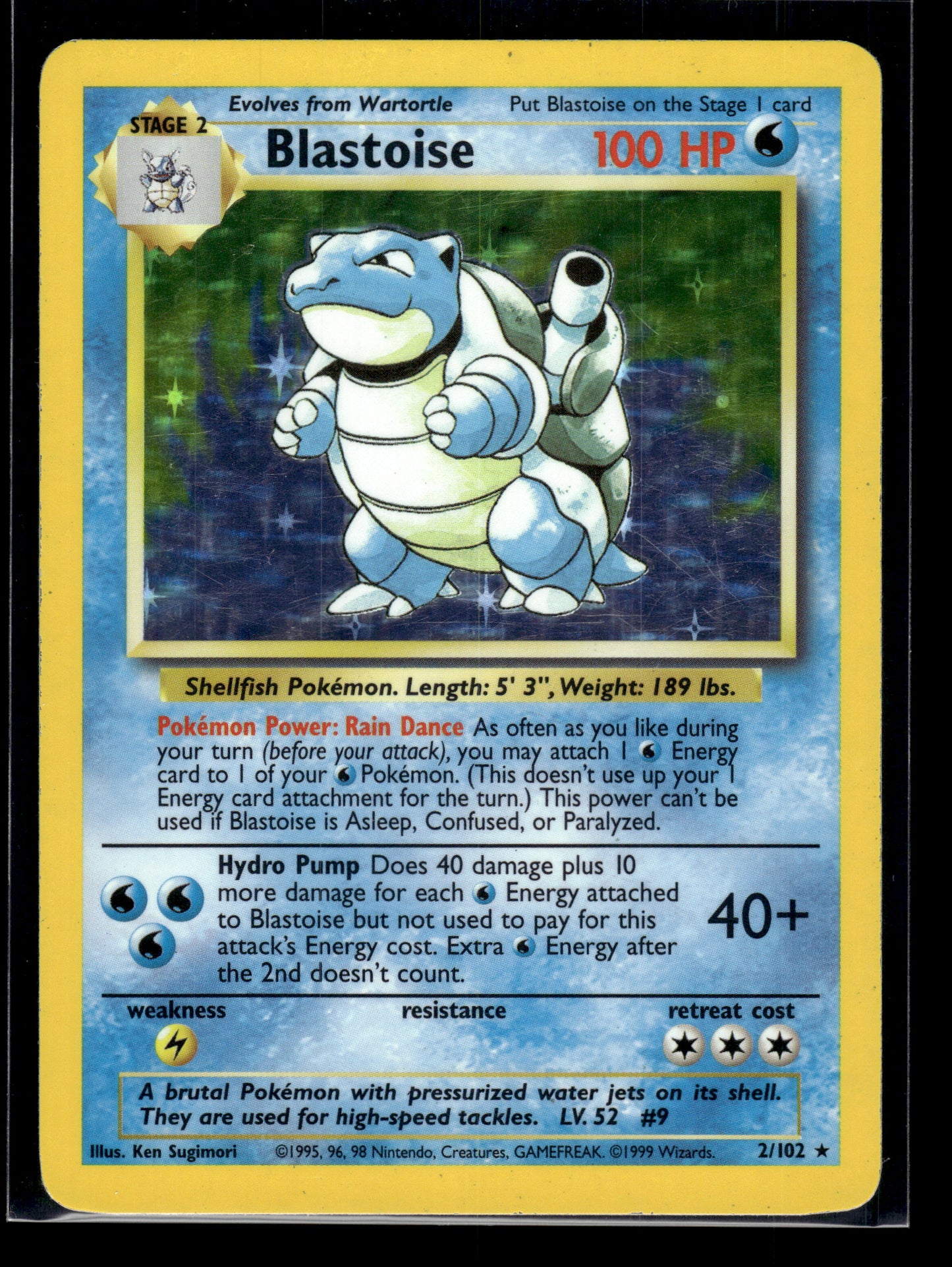 Blastoise #002/102 Base Set MP