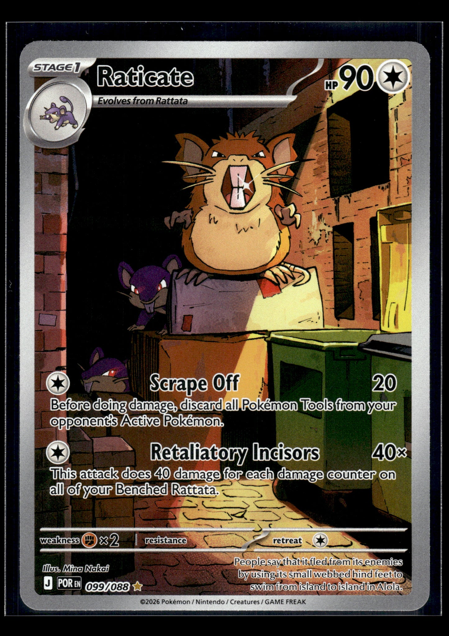 Raticate #099/088 Perfect Order NM