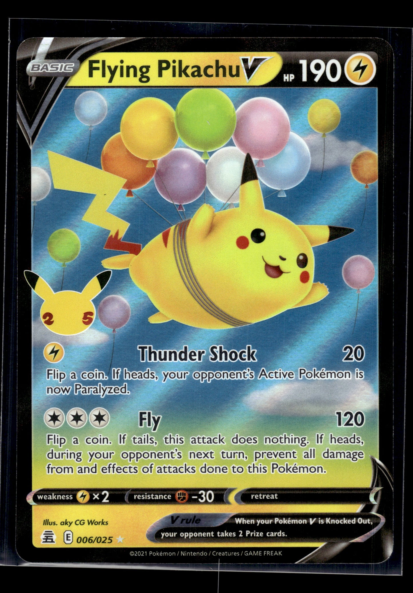 Flying Pikachu V #006/025 Celebrations VLP