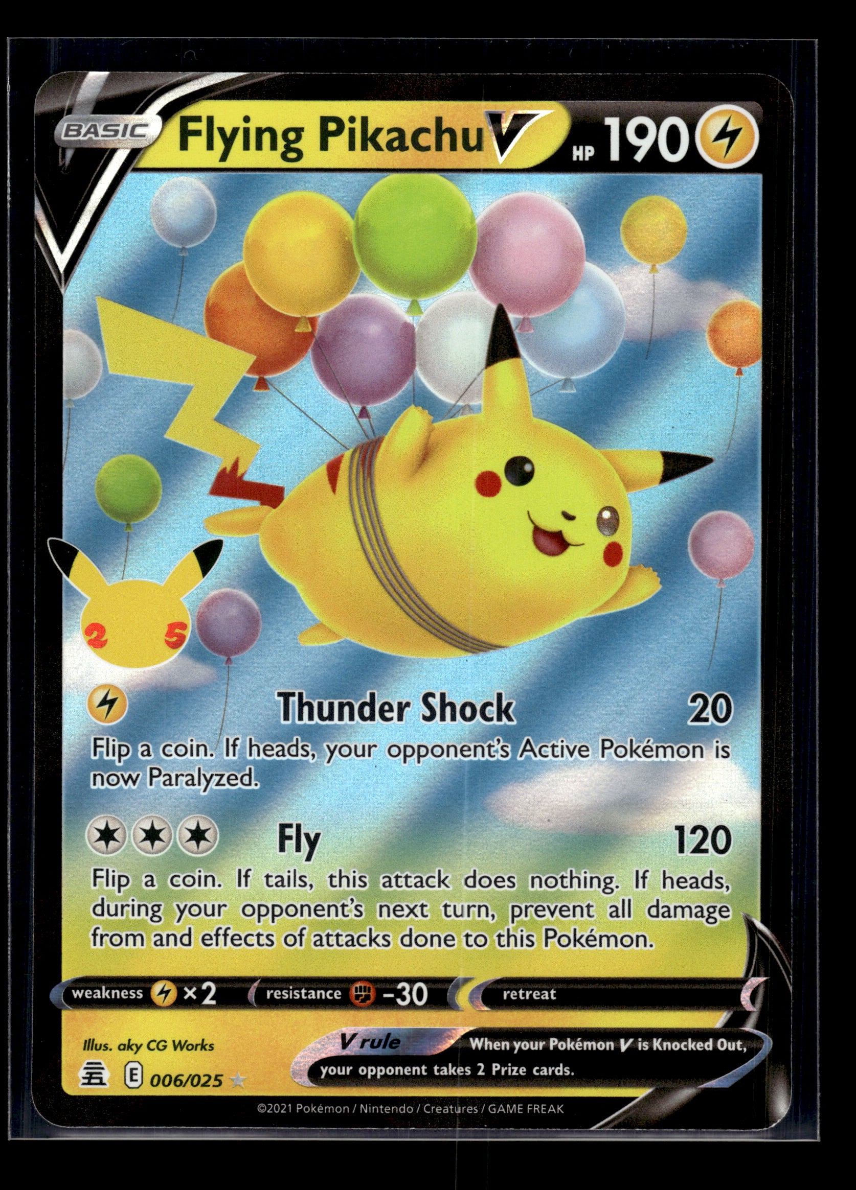 Flying Pikachu V #006/025 Celebrations VLP