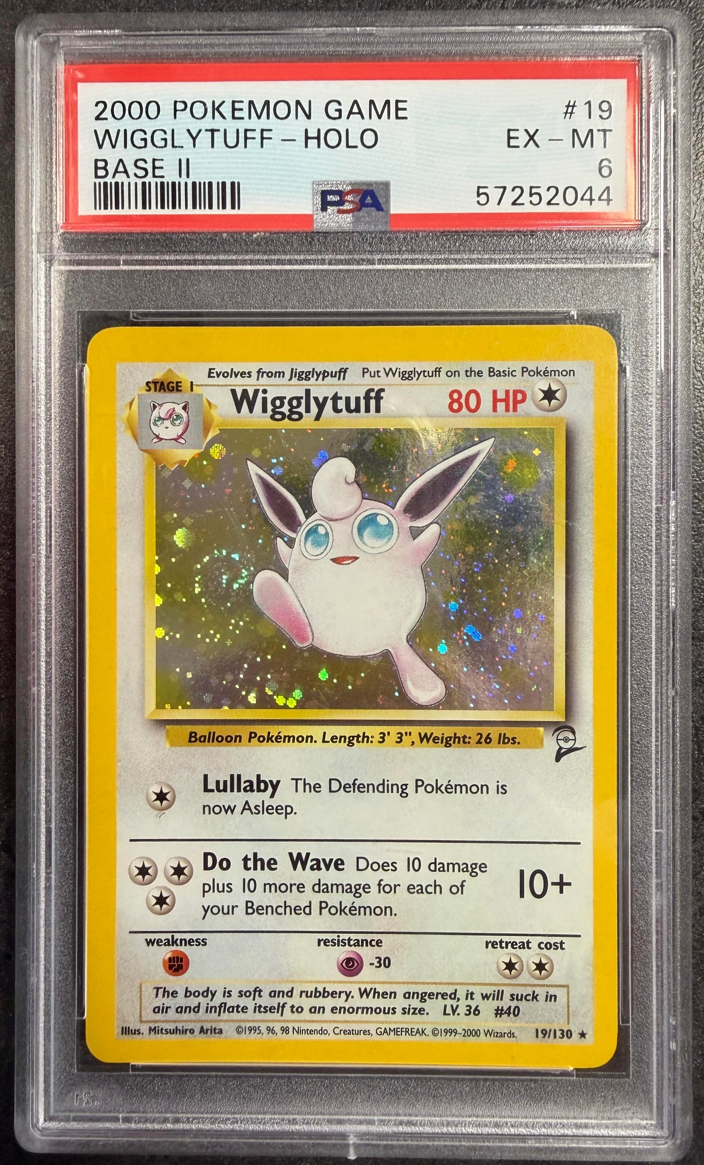 PSA 6 Wigglytuff #19 Base Set 2