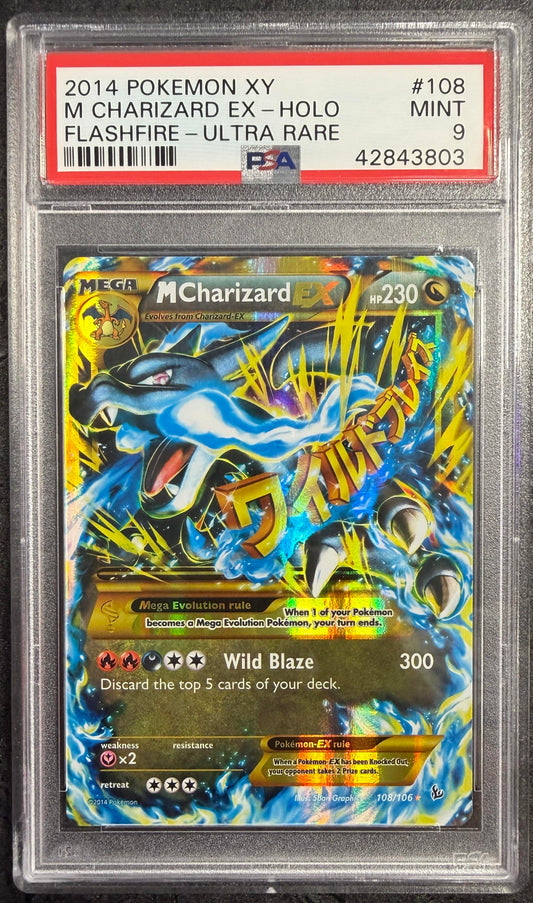 PSA 9 M Charizard EX #108 XY Flashfire