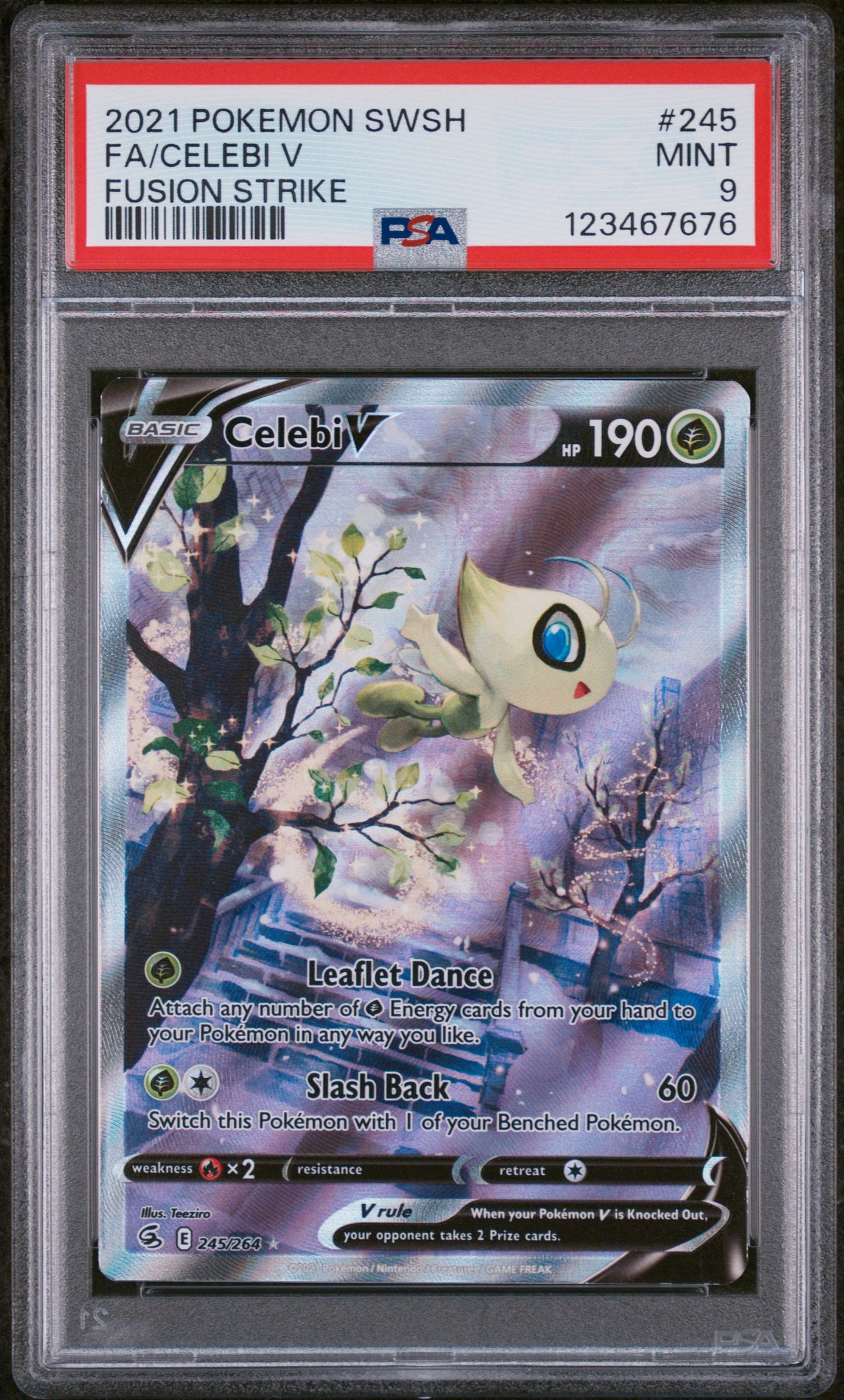 PSA 9 Celebi V #245 Fusion Strike
