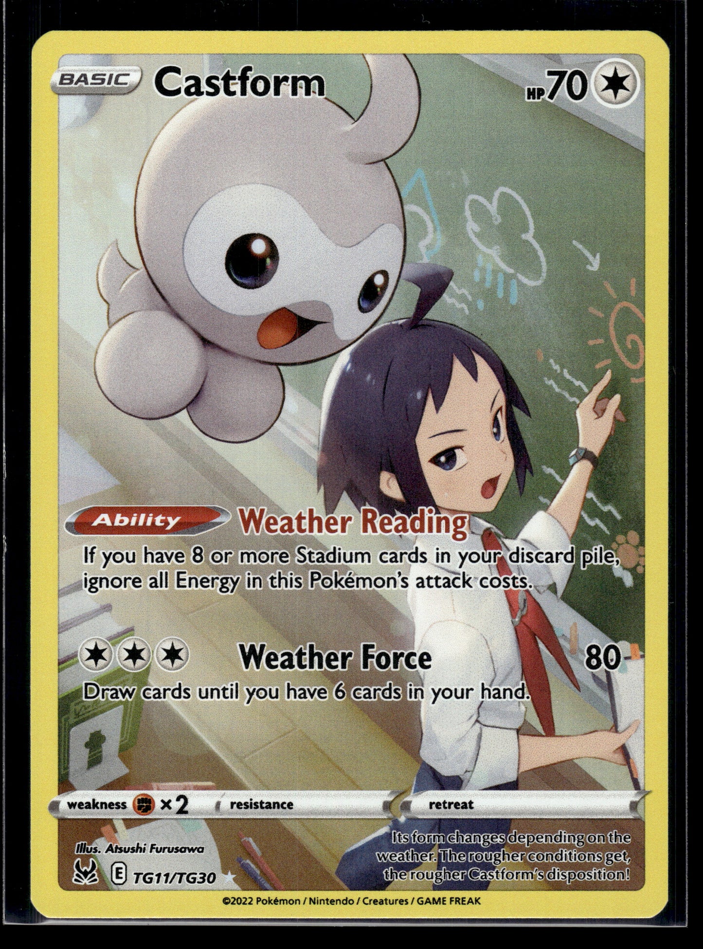 Castform #TG11/TG30 Lost Origin Trainer Gallery LP