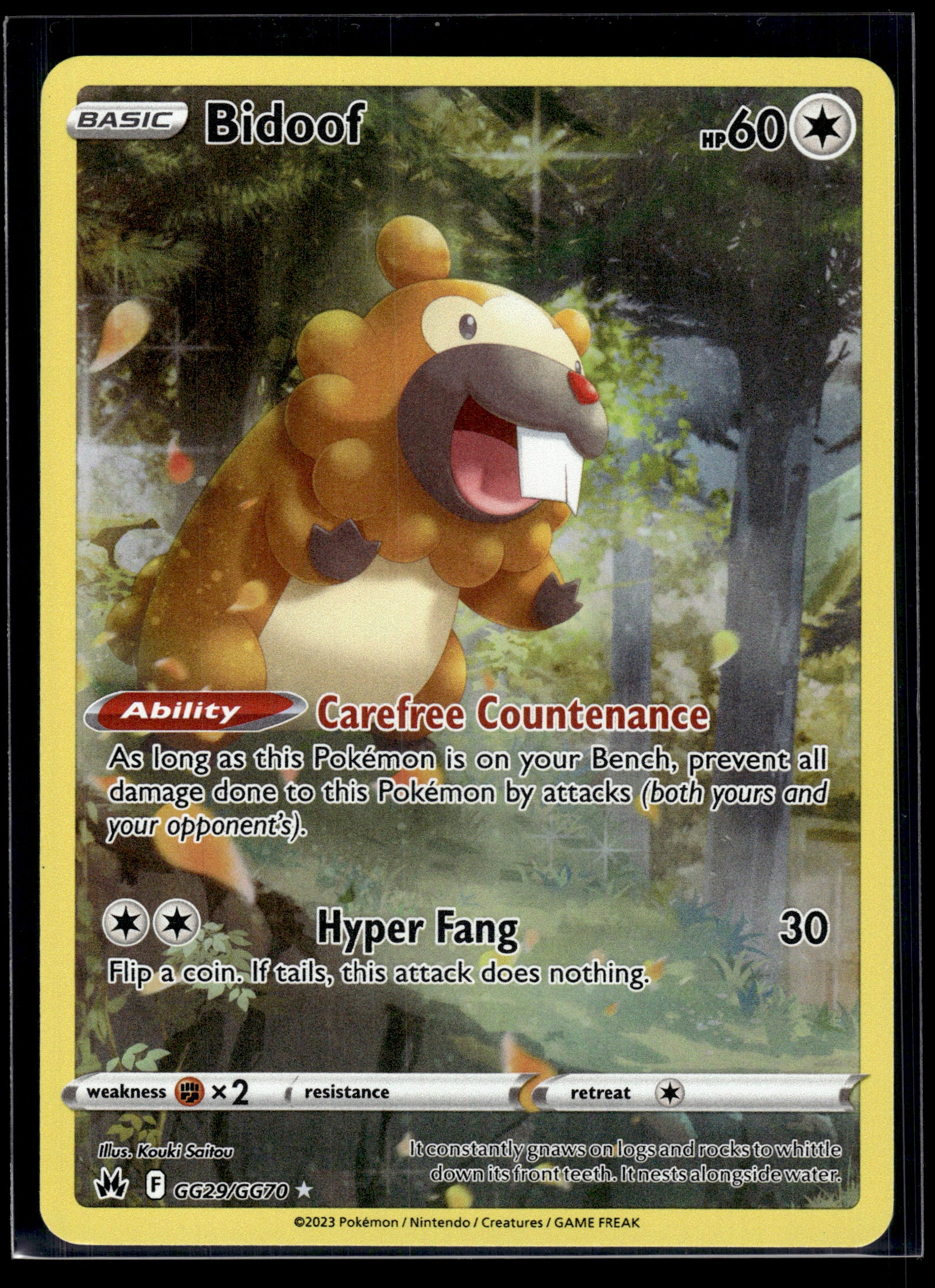 Bidoof #GG29/GG70 Crown Zenith LP