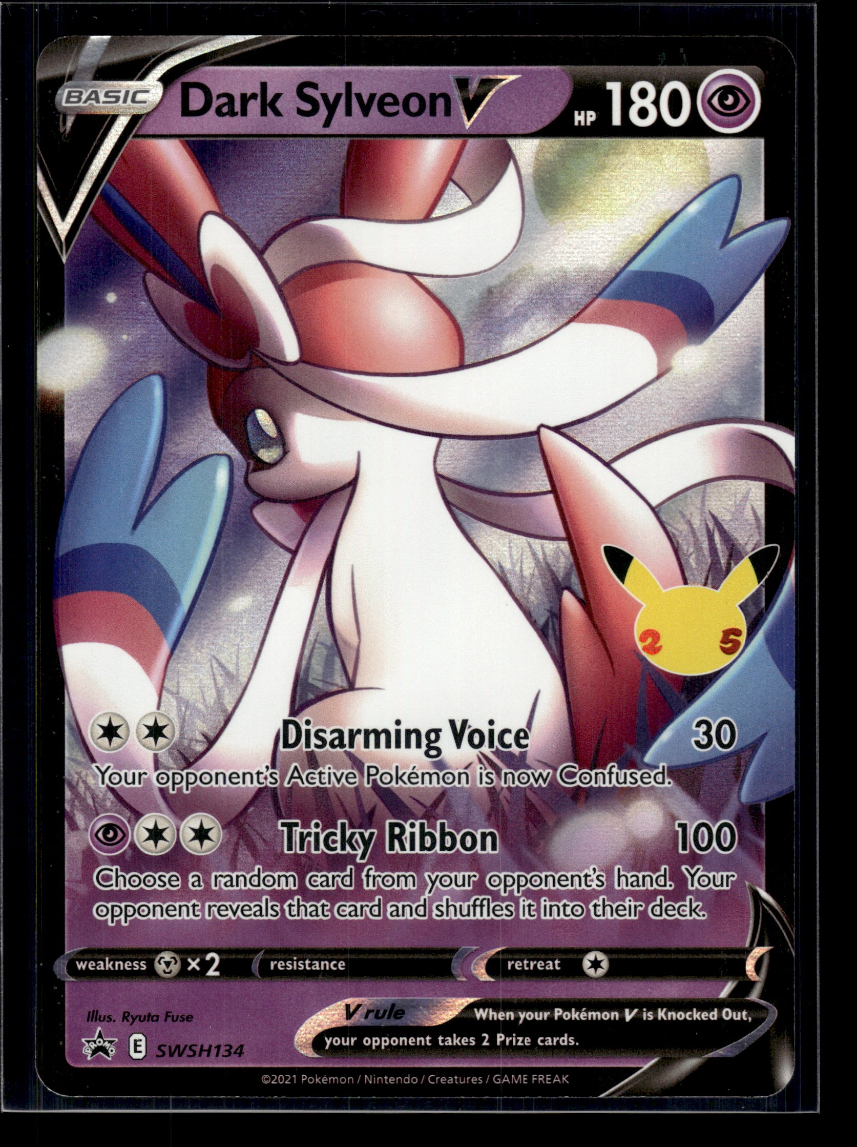 Dark Sylveon V #SWSH134 Sword & Shield Promo VLP