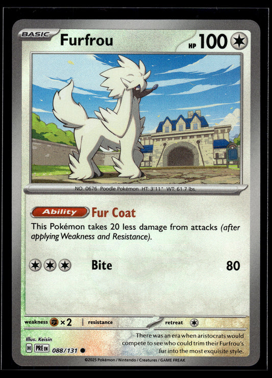 Furfrou (Master Ball) #088/131 Prismatic Evolutions NM
