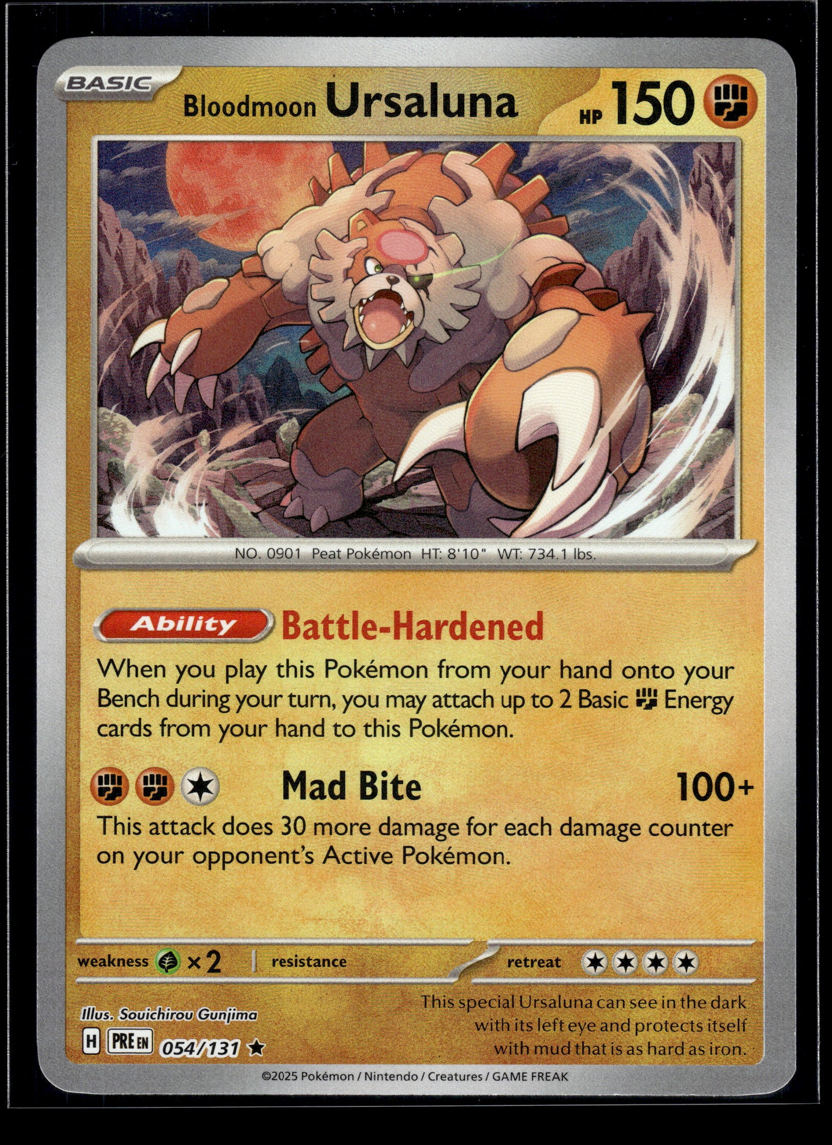 Bloodmoon Ursaluna (Master Ball) #054/131 Prismatic Evolutions VLP