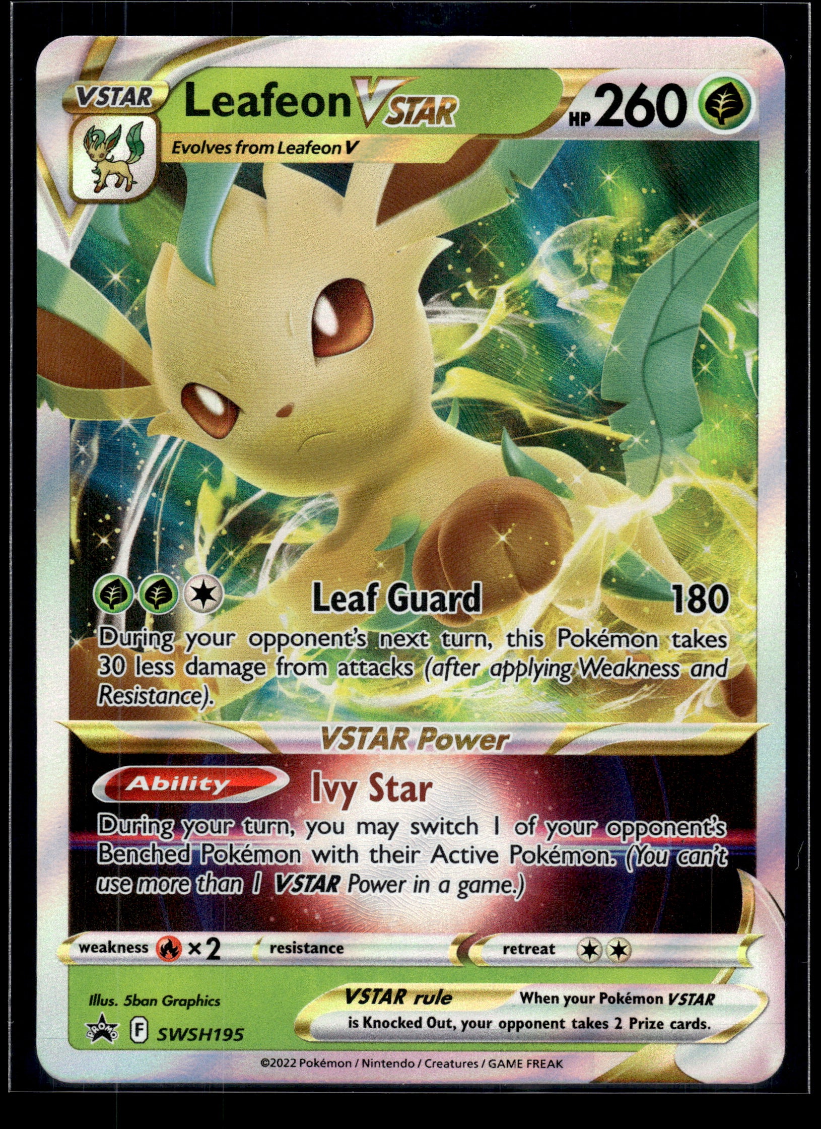Leafeon VSTAR #SWSH195 Sword & Shield Promo NM