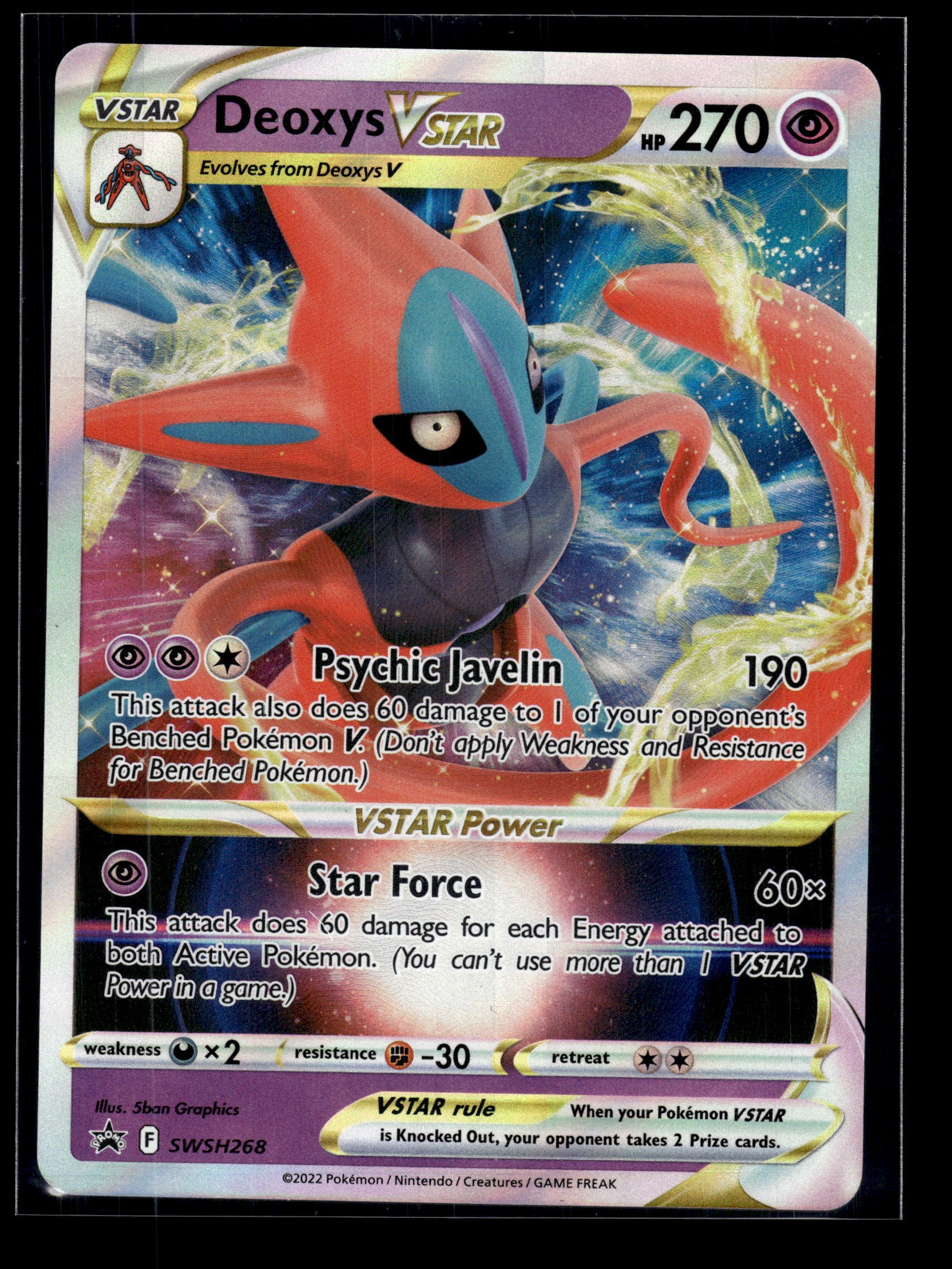 Deoxys VSTAR #SWSH268 Sword & Shield Promo VLP
