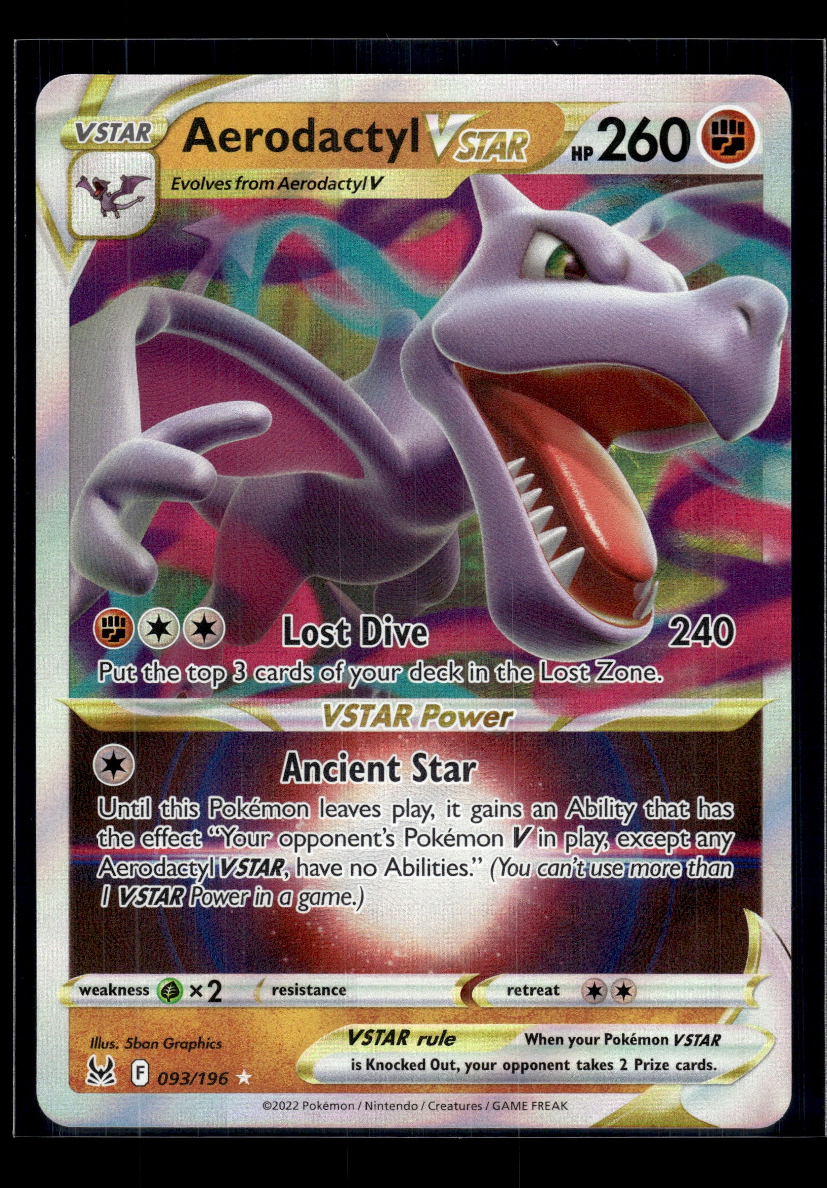 Aerodactyl VSTAR #093/196 Lost Origin NM