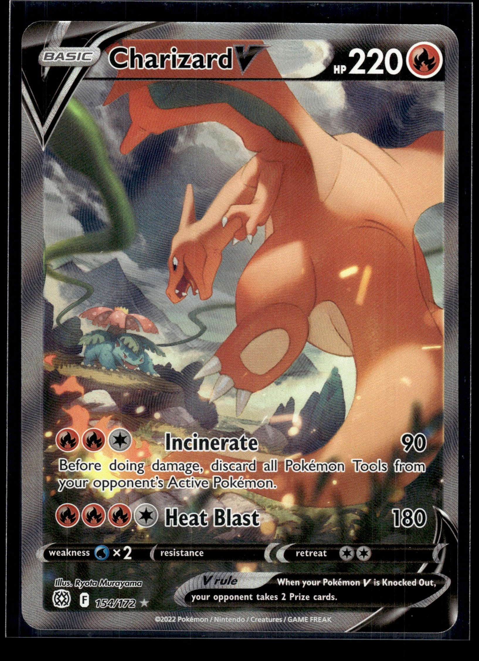 Charizard V #154/172 Brilliant Stars NM