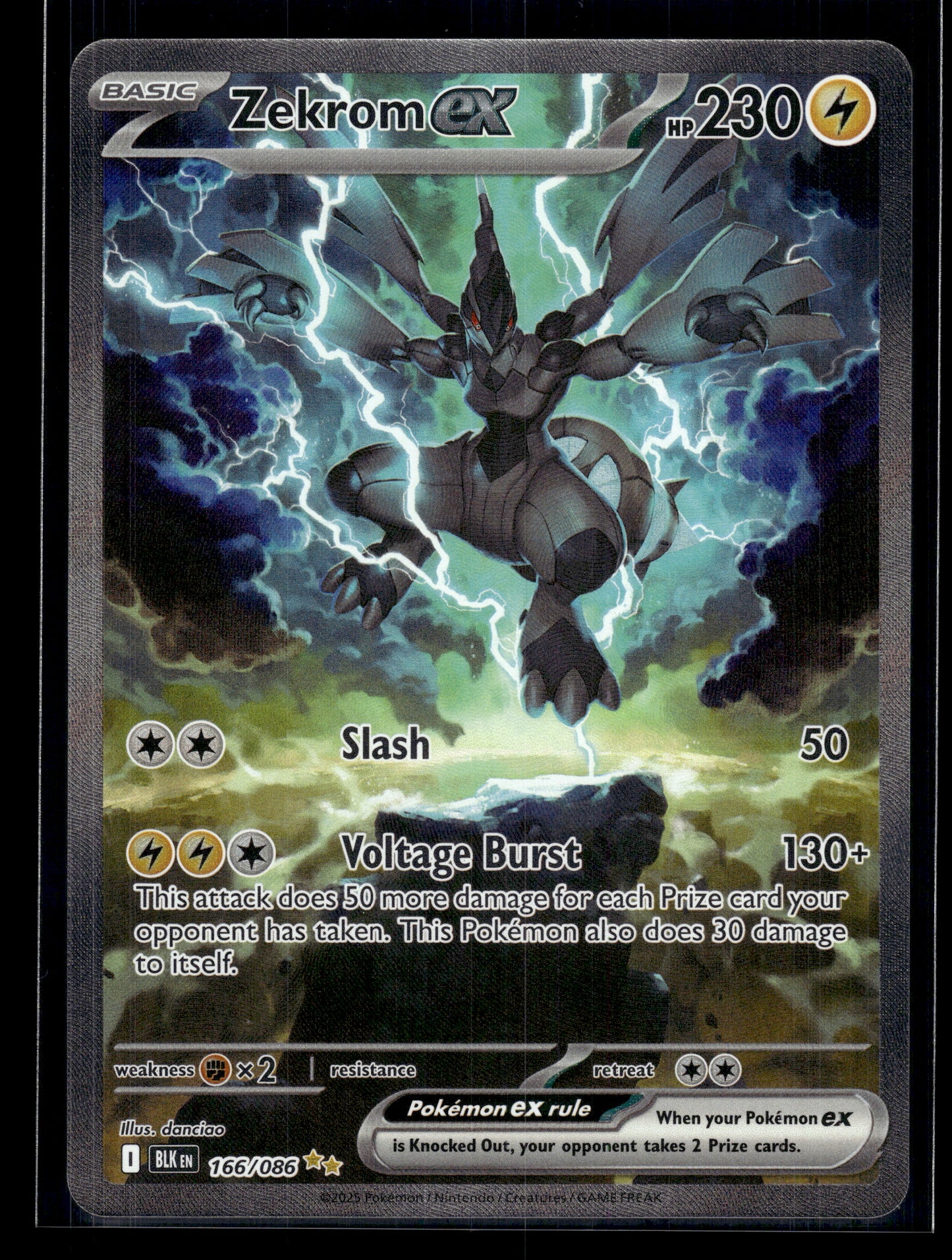 Zekrom ex #166/086 Black Bolt NM