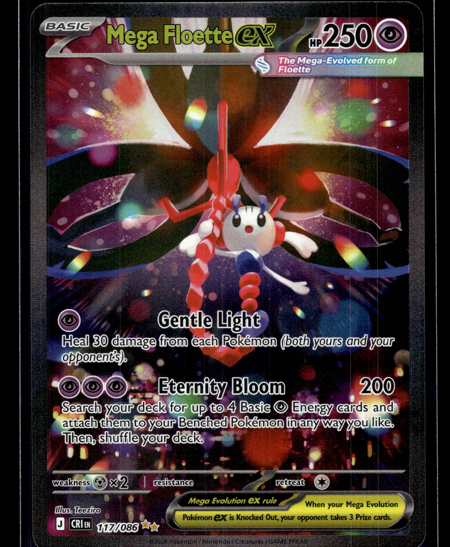 Mega Floette ex #117/086 Chaos Rising NM