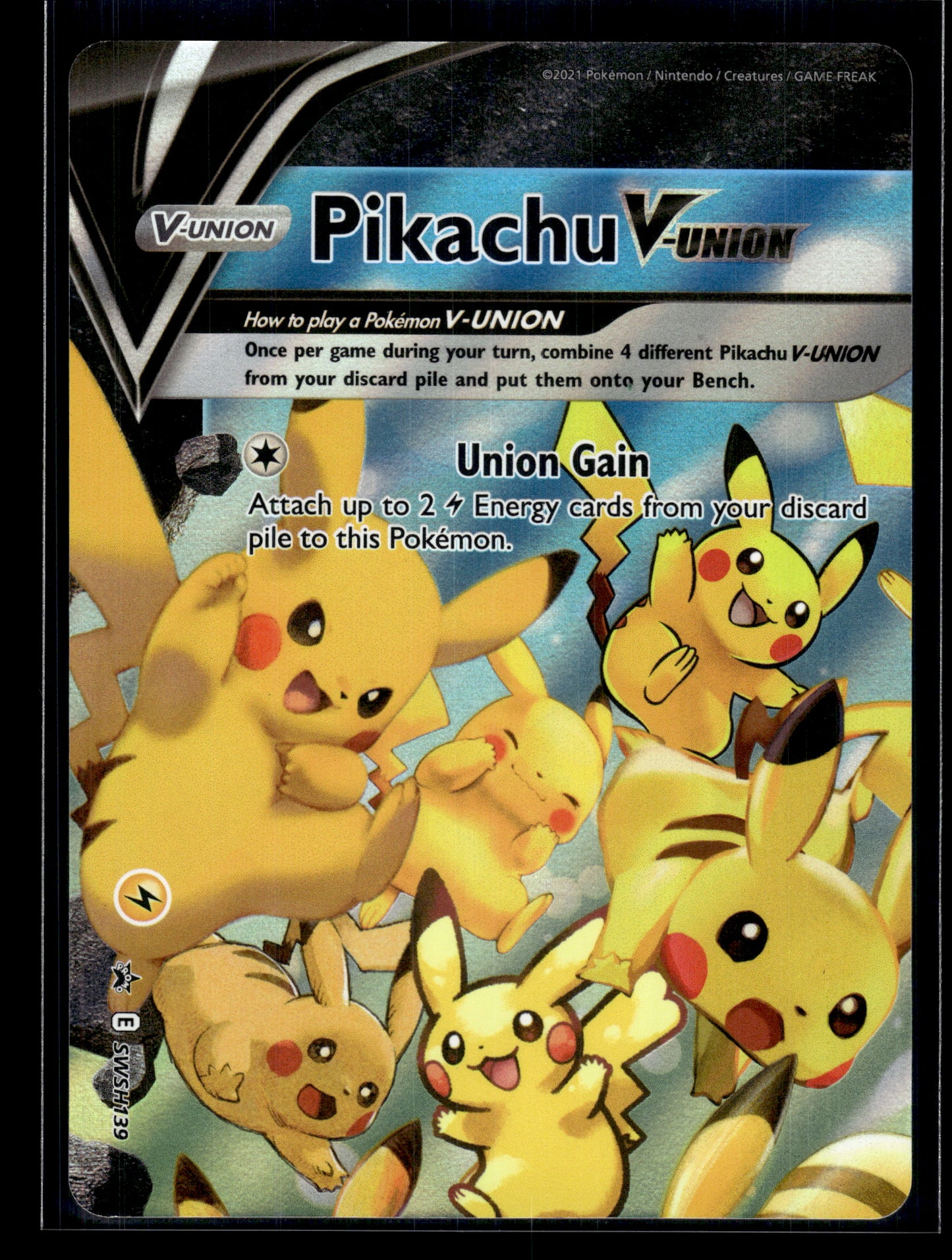 Pikachu V-Union #SWSH139 Sword & Shield Promo NM