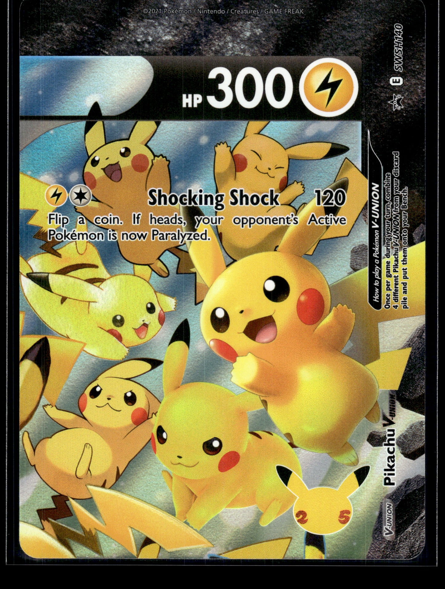 Pikachu V-Union #SWSH140 Sword & Shield Promo VLP
