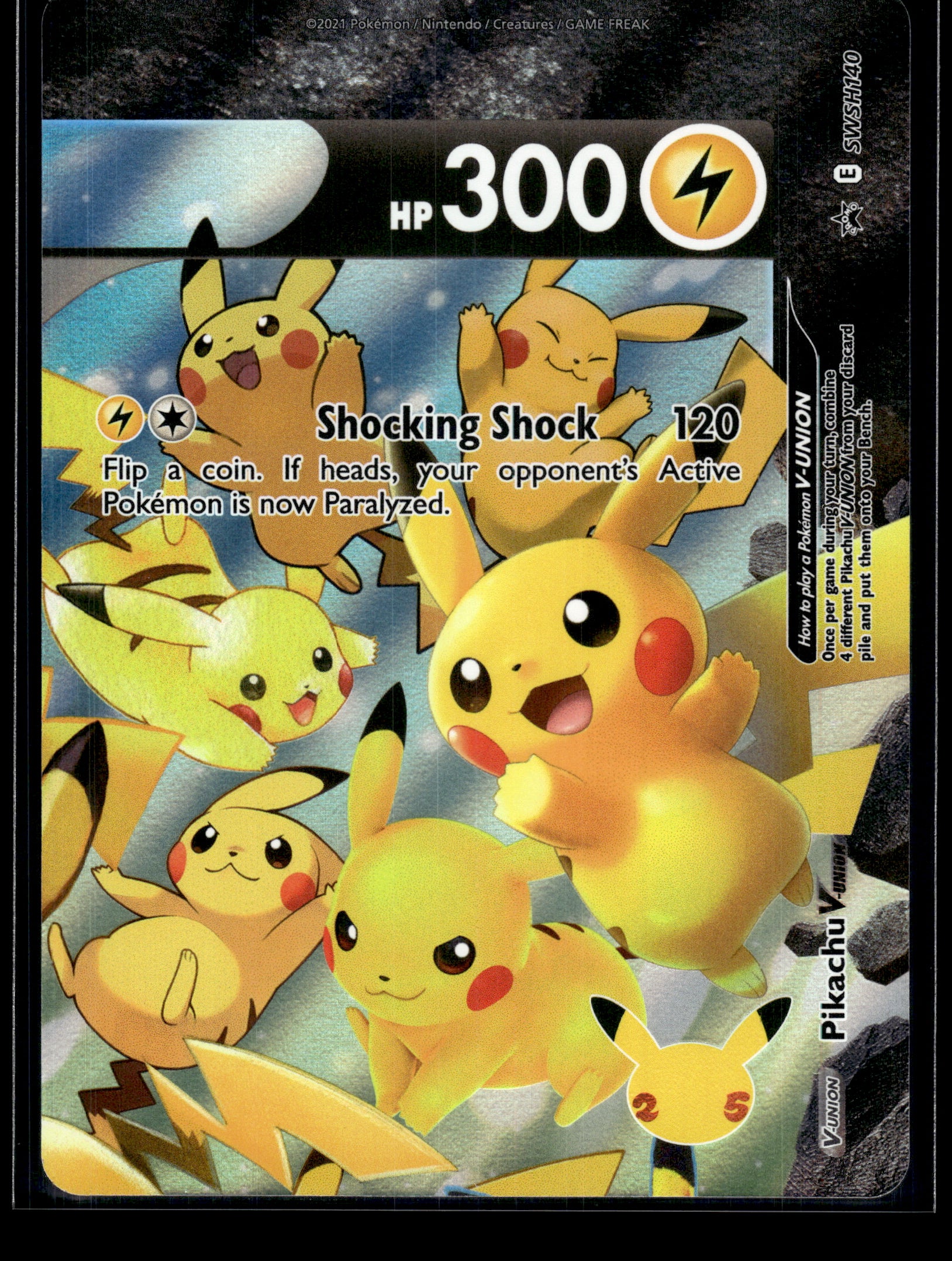 Pikachu V-Union #SWSH140 Sword & Shield Promo VLP