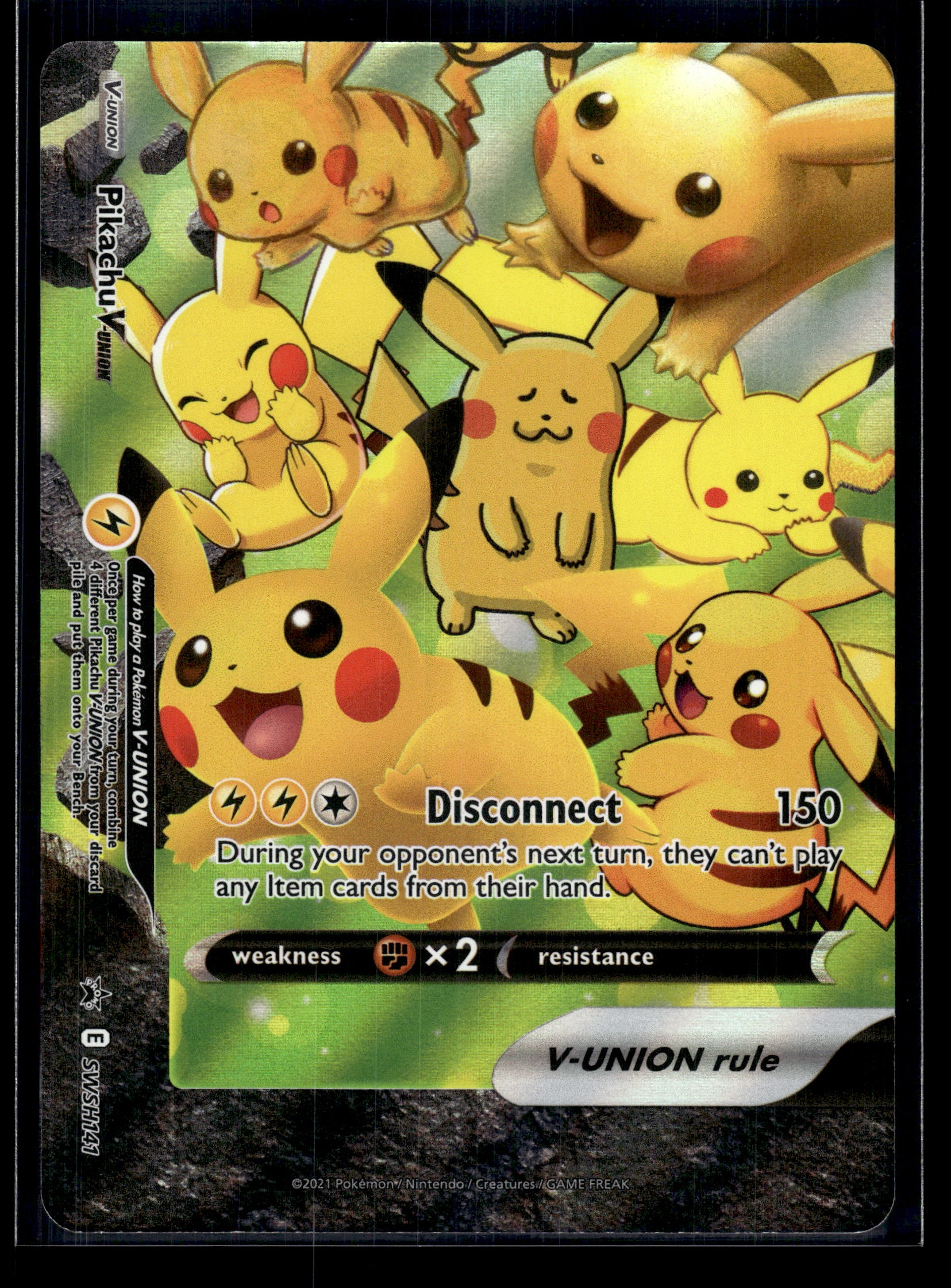 Pikachu V-Union #SWSH141 Sword & Shield Promo NM