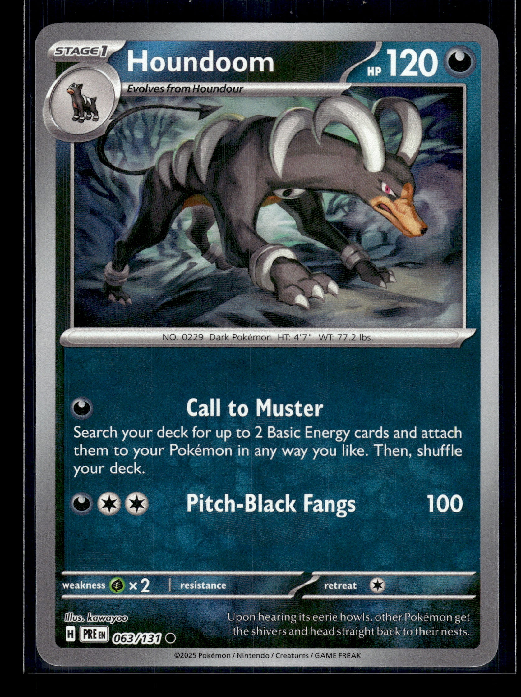Houndoom (Master Ball) #063/131 Prismatic Evolutions LP