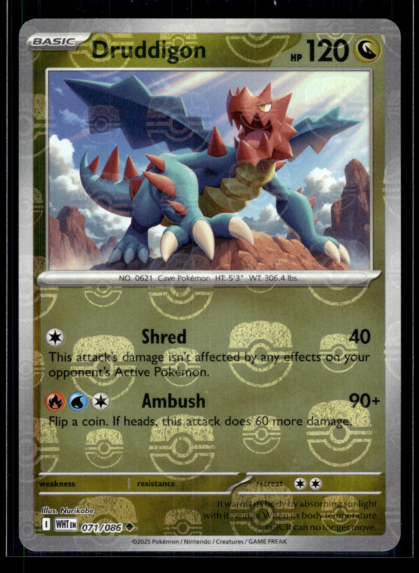 Druddigon (Master Ball) #071/086 White Flare VLP