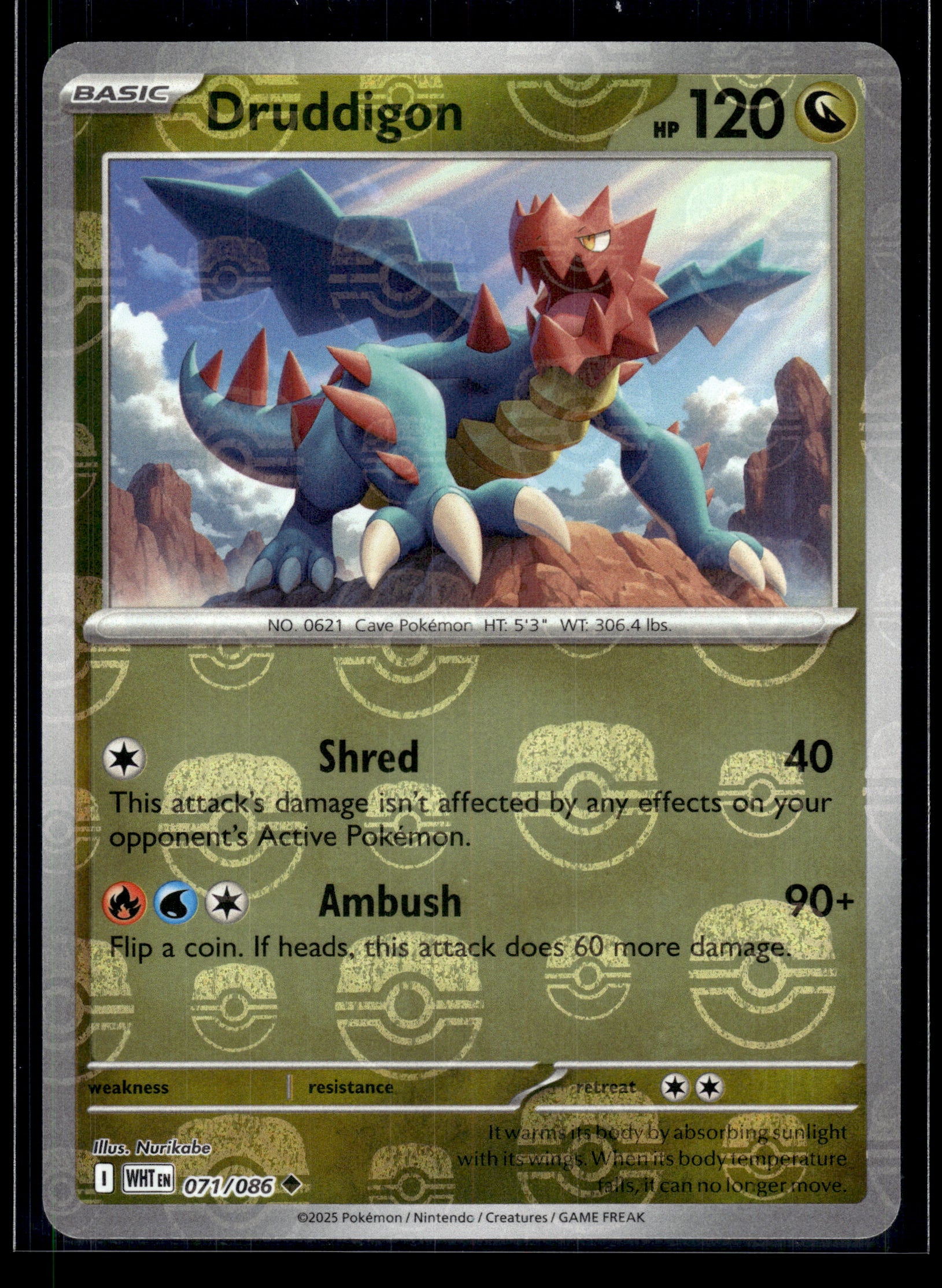 Druddigon (Master Ball) #071/086 White Flare VLP