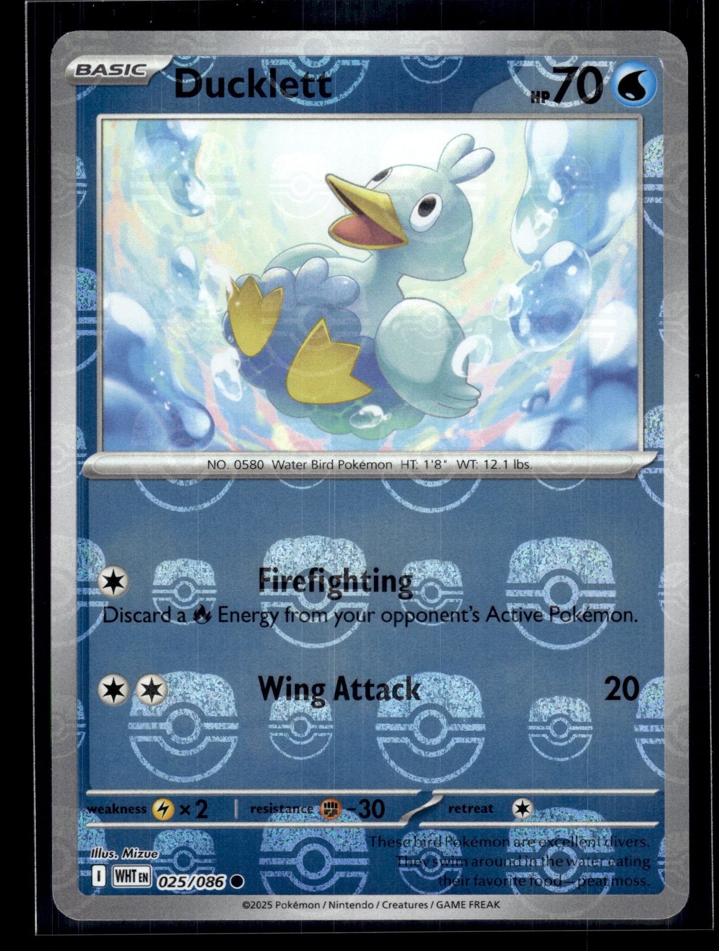 Ducklett (Master Ball) #025/086 White Flare VLP