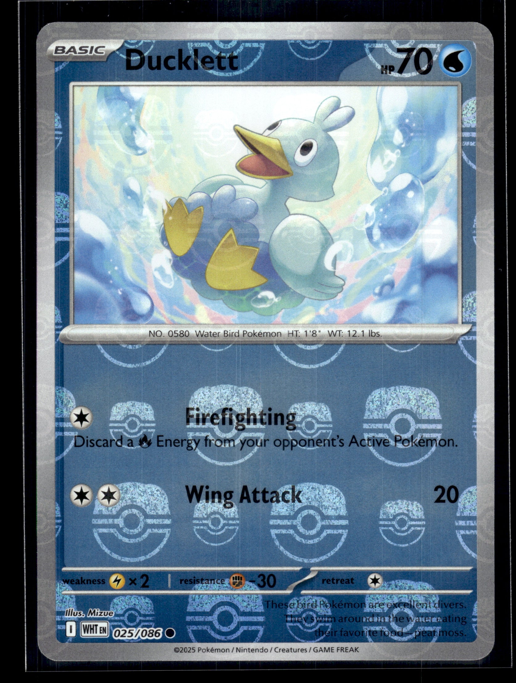 Ducklett (Master Ball) #025/086 White Flare VLP
