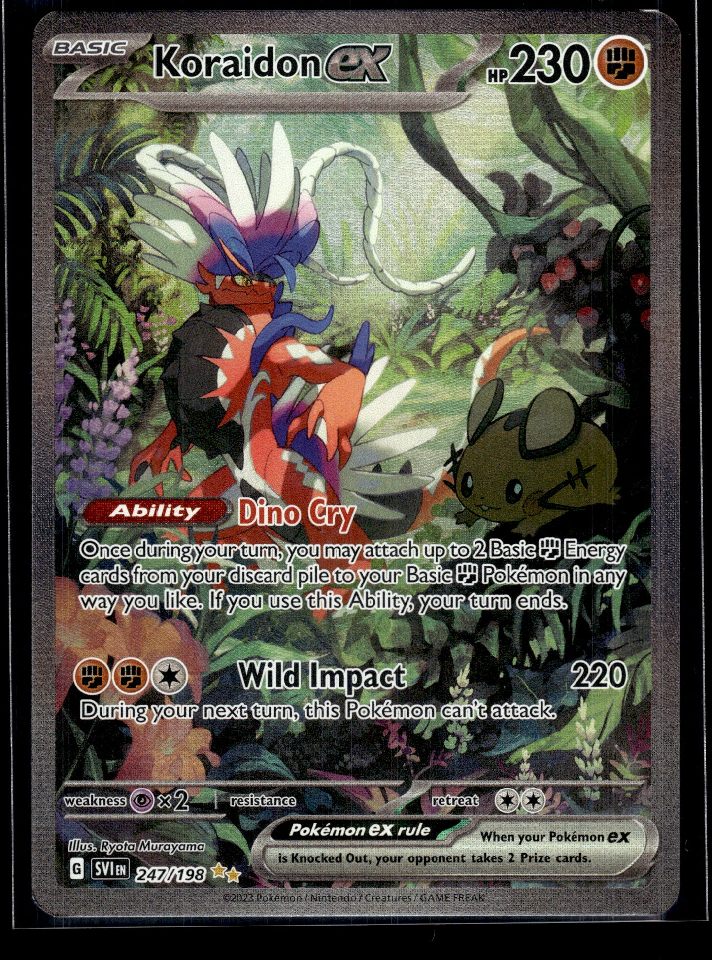 Koraidon ex #247/198 Scarlet & Violet Base Set LP