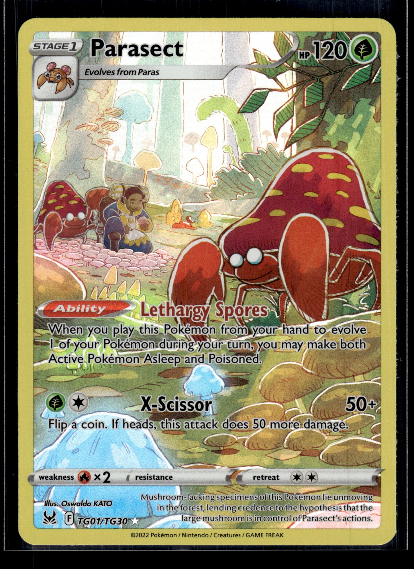 Parasect #TG01/TG30 Lost Origin Trainer Gallery LP