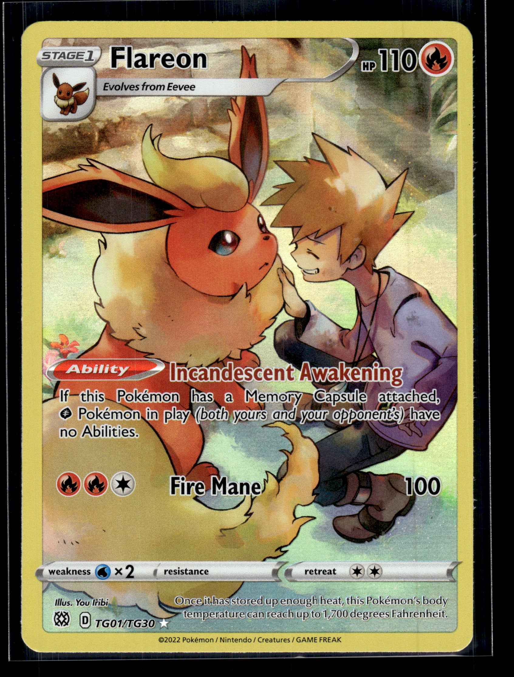Flareon #TG01/TG30 Brilliant Stars Trainer Gallery LP