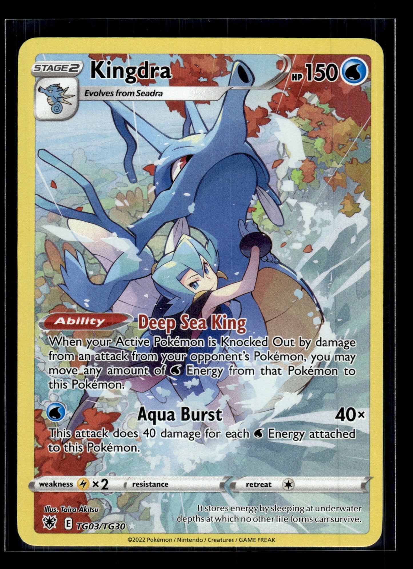 Kingdra #TG03/TG30 Astral Radiance Trainer Gallery LP