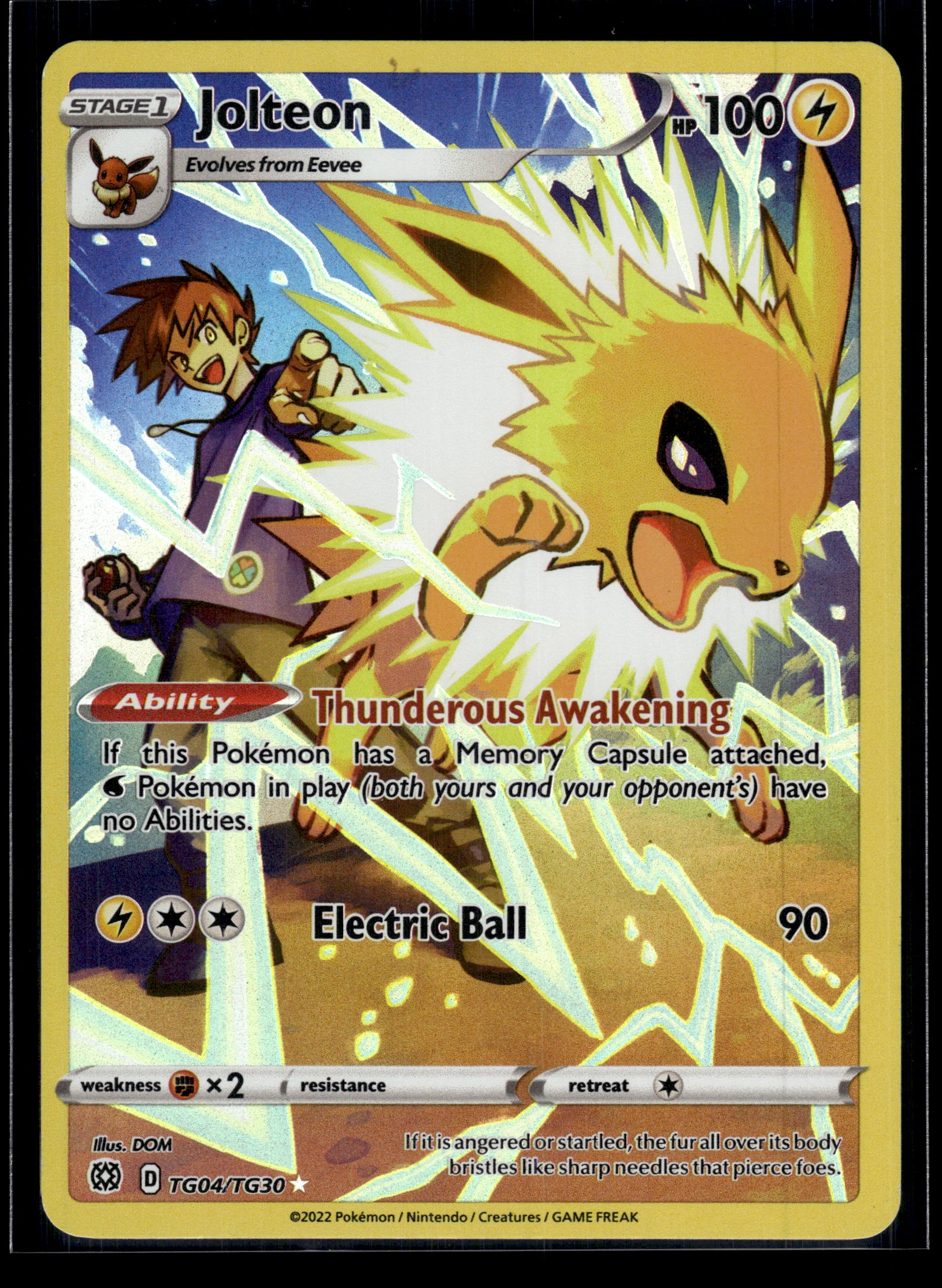Jolteon #TG04/TG30 Brilliant Stars Trainer Gallery LP
