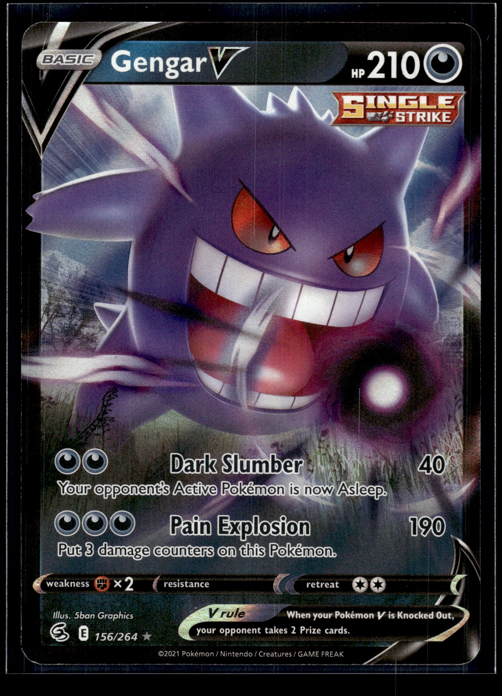 Gengar V #156/264 Fusion Strike VLP
