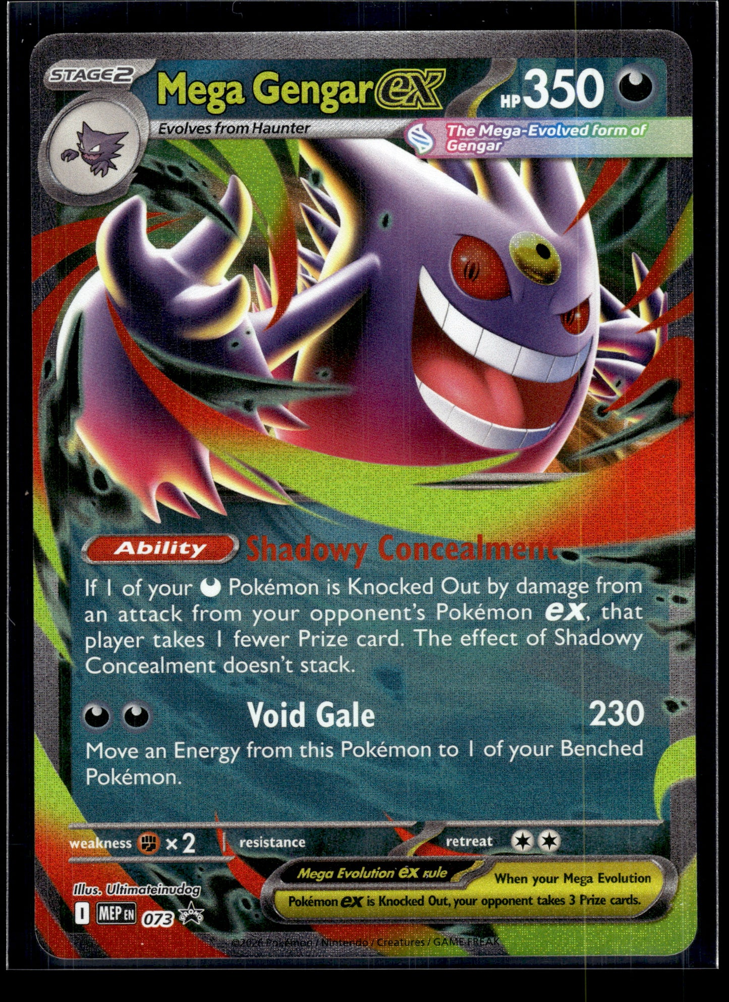 Mega Gengar ex #073 Mega Evolution Promo NM