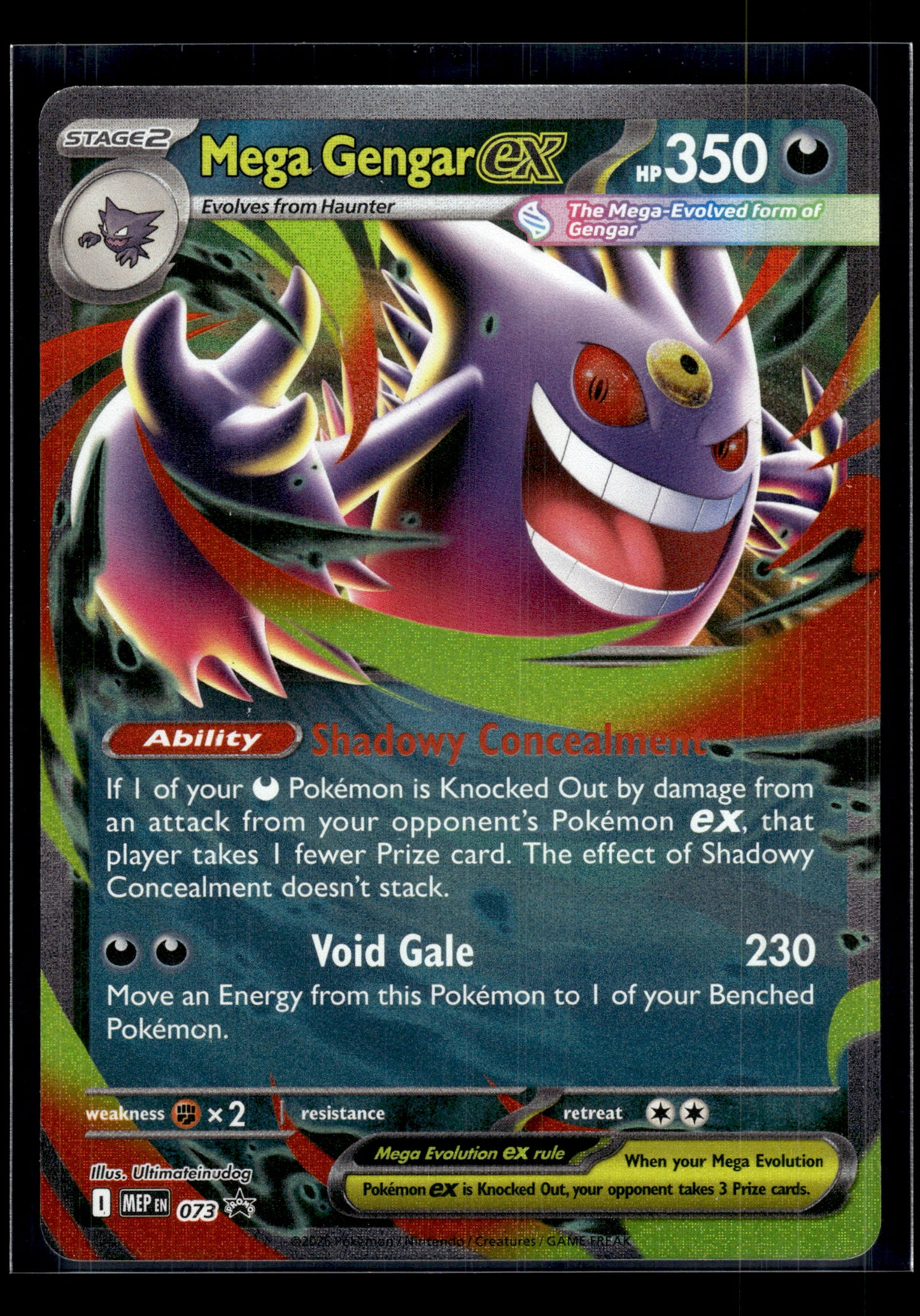 Mega Gengar ex #073 Mega Evolution Promo NM