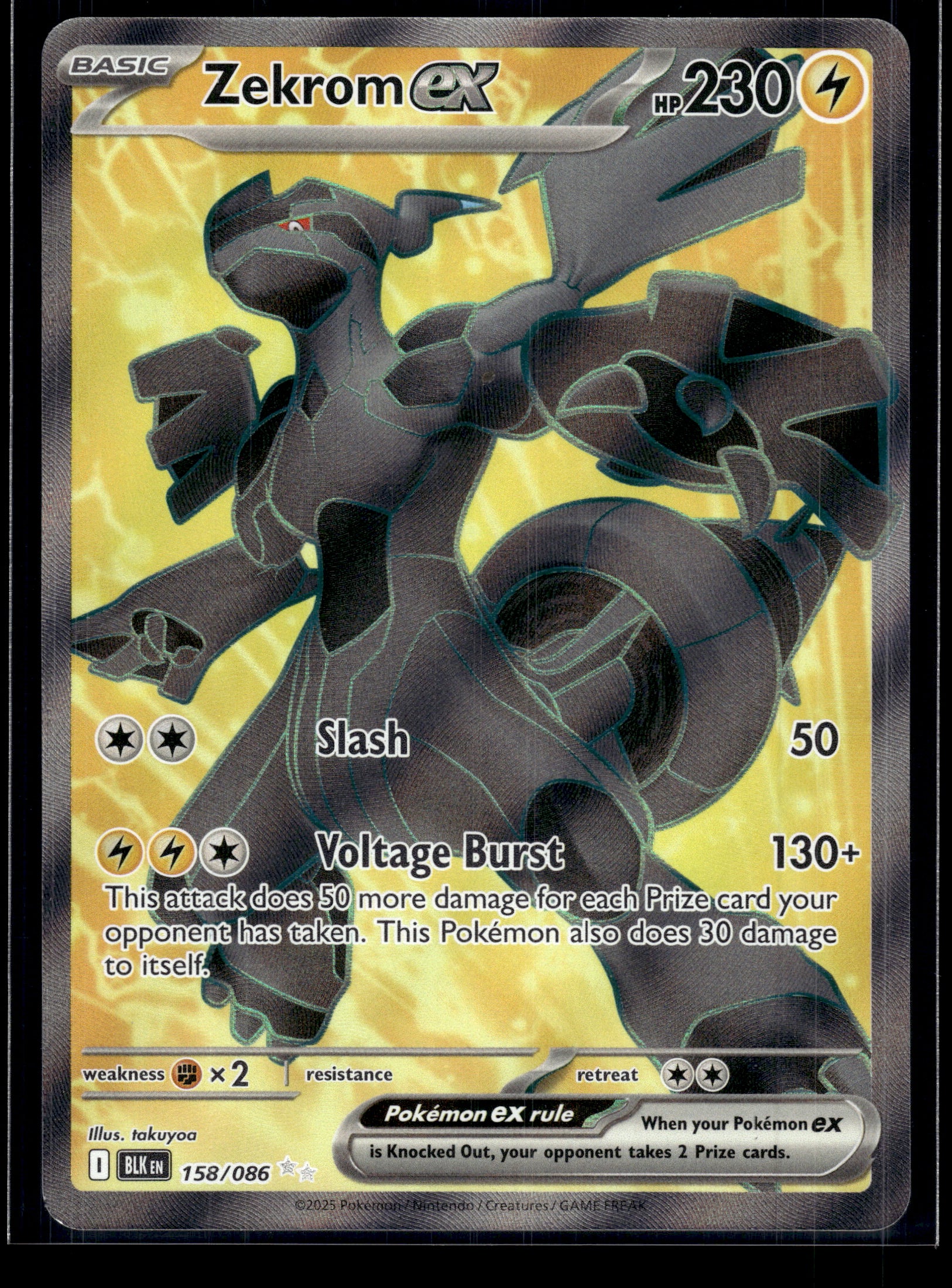 Zekrom ex #158/086 Black Bolt VLP
