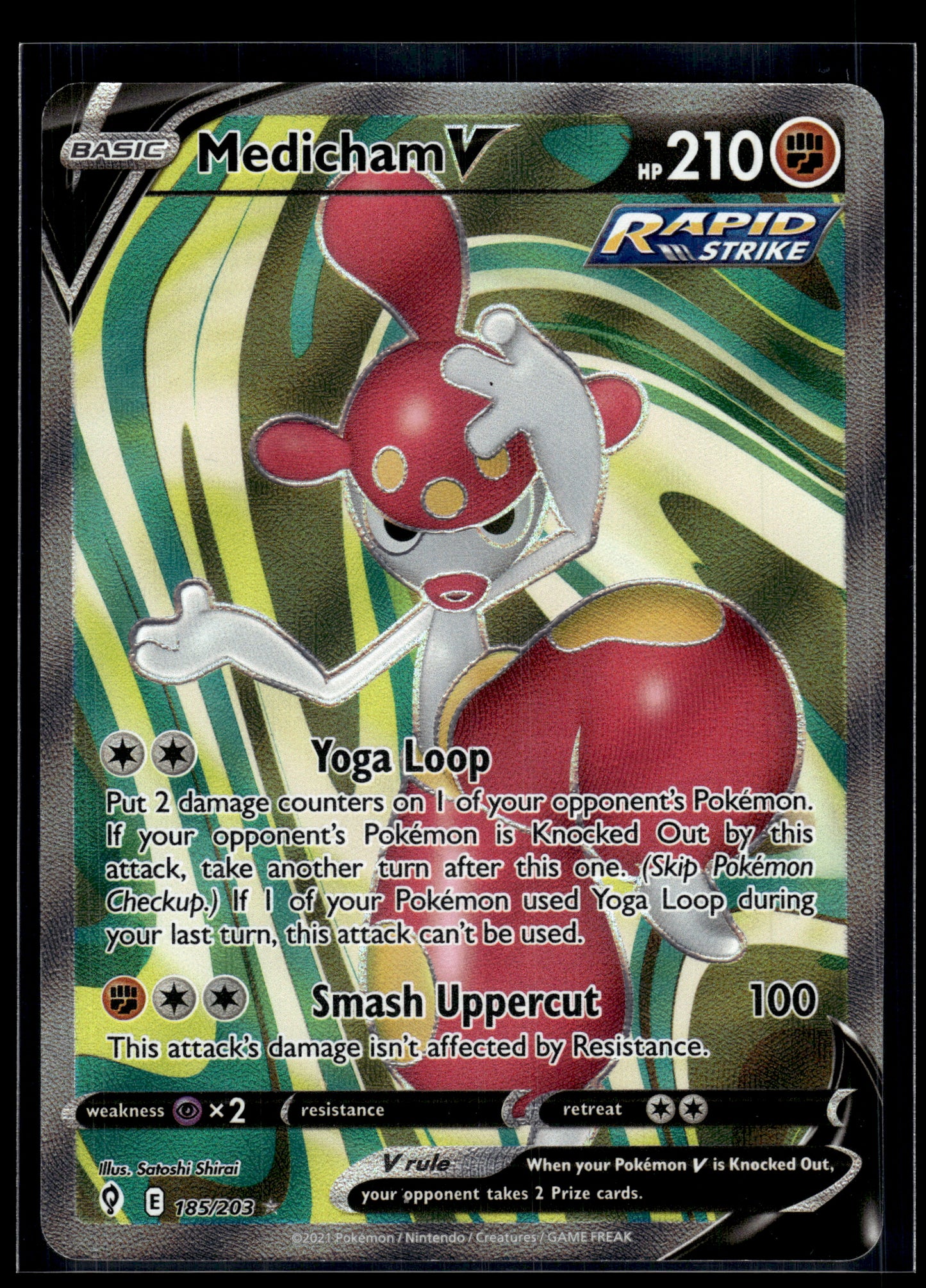 Medicham V #185/203 Evolving Skies VLP