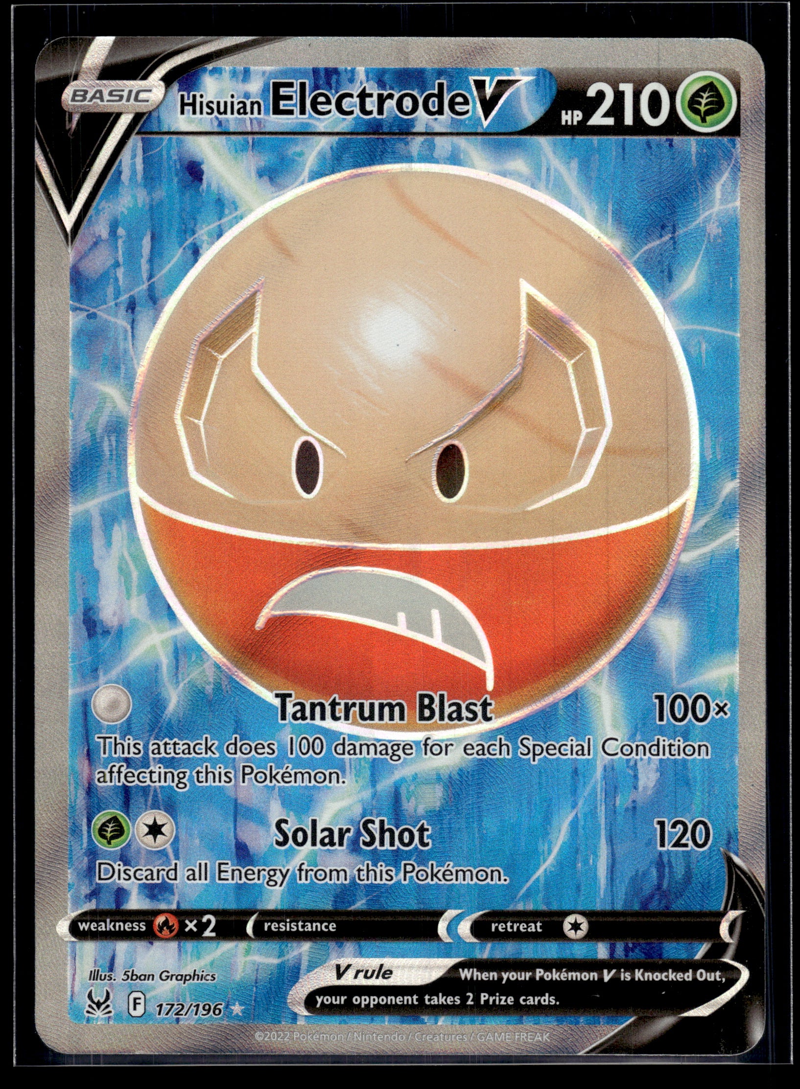 Hisuian Electrode V #172/196 Lost Origin LP
