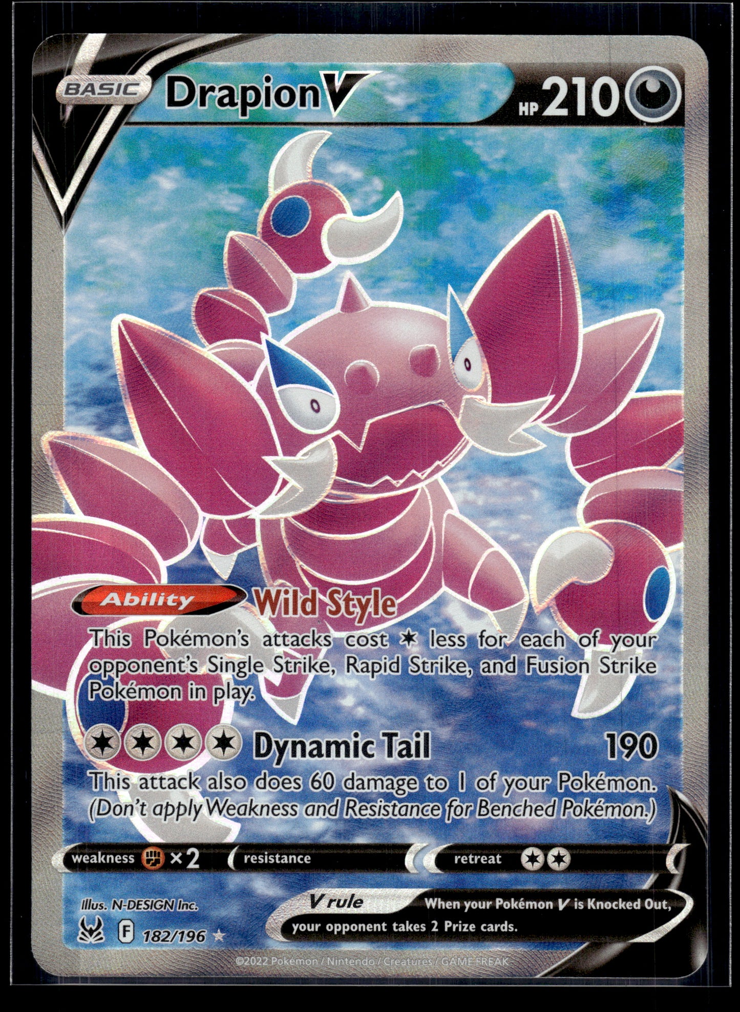 Drapion V #182/196 Lost Origin VLP