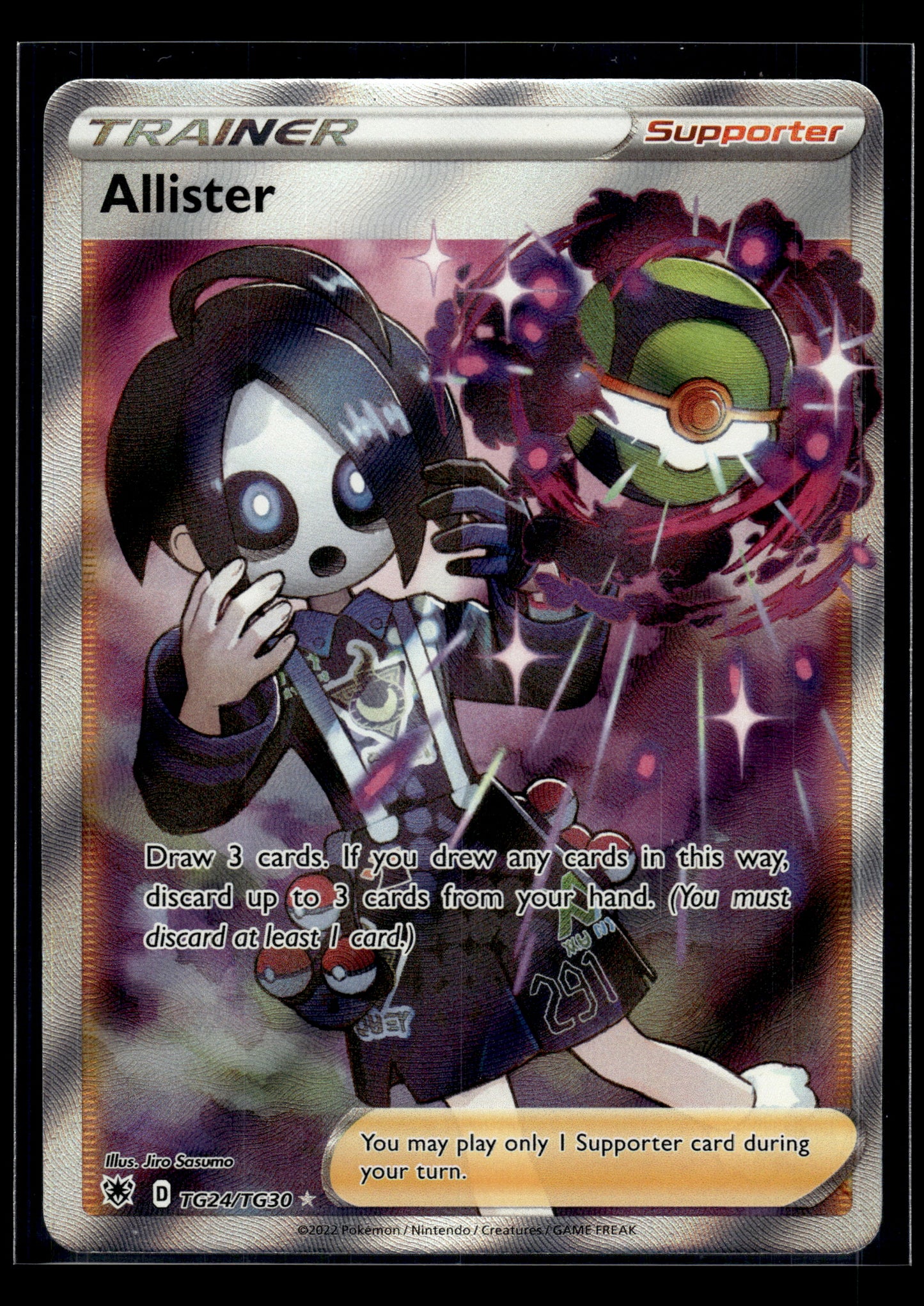 Allister #TG24/TG30 Astral Radiance Trainer Gallery NM