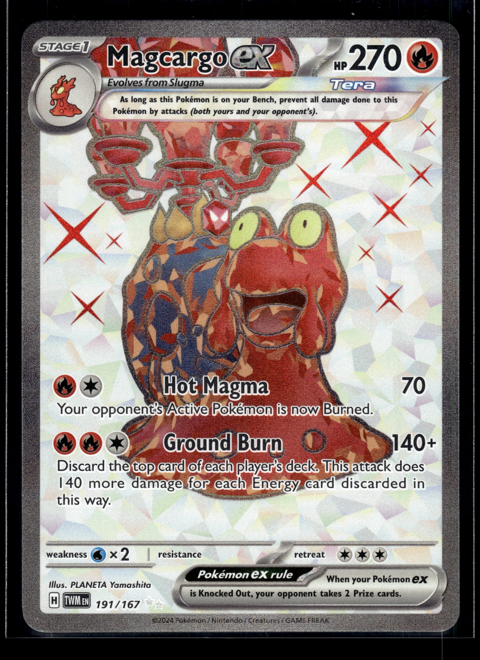 Magcargo ex #191/167 Twilight Masquerade VLP